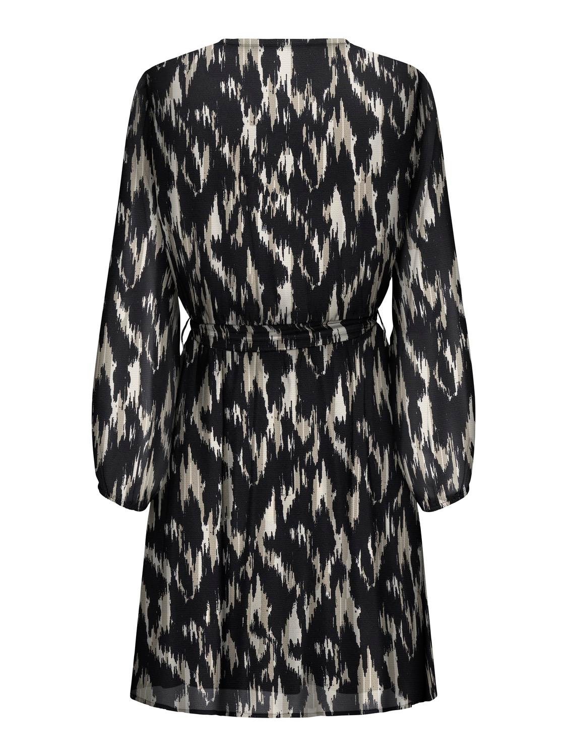 Only Gedessineerde jurk ONLCERA 3/4 SHORT DRESS WVN NOOS