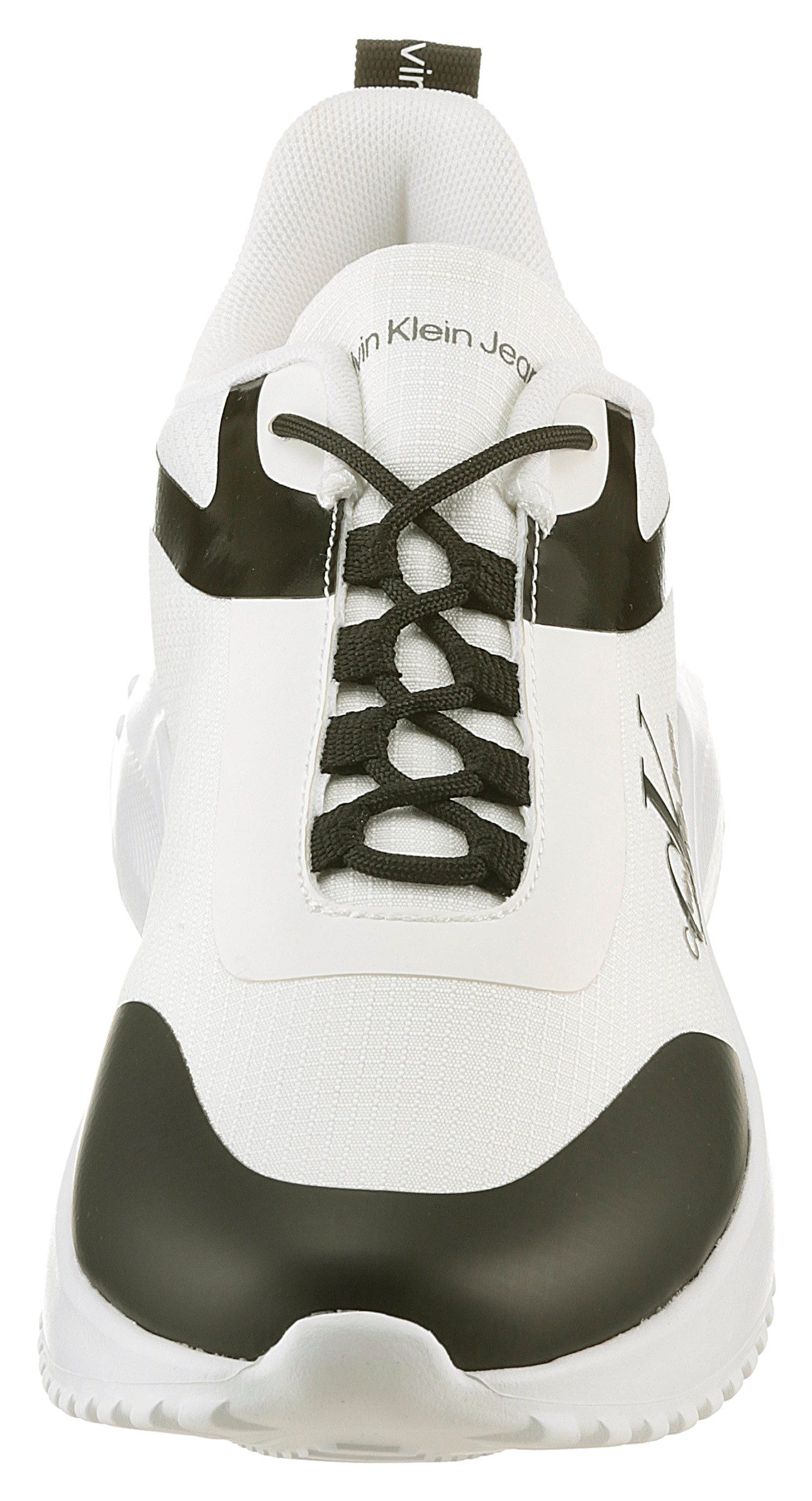 Calvin Klein Sneakers EVA RUNNER LOW LACE ML MIX met lichte profielzool, vrijetijdsschoen, lage schoen, veterschoen