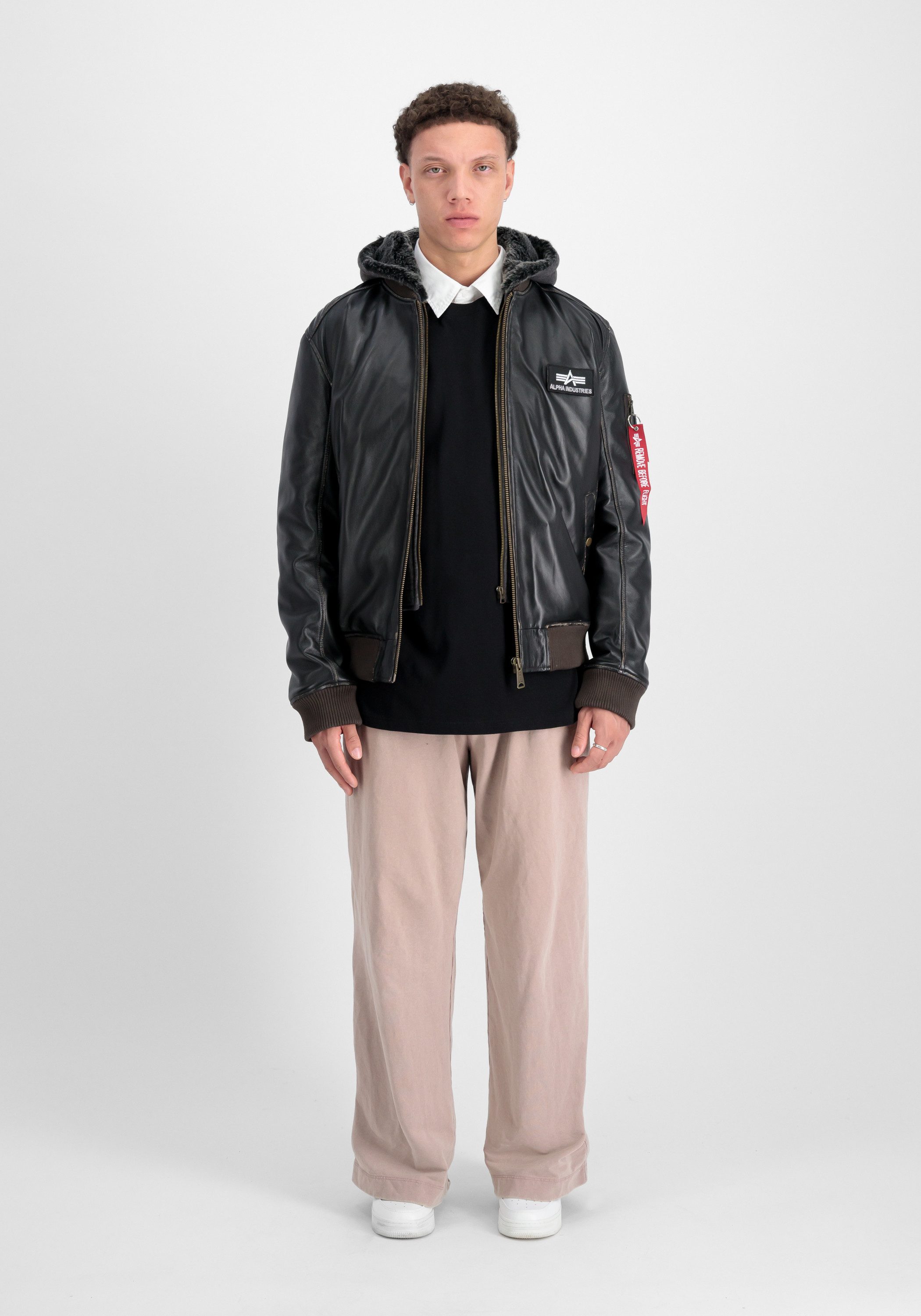 Alpha Industries Leren jack Alpha Industries Men - Leather & Vegan Jackets