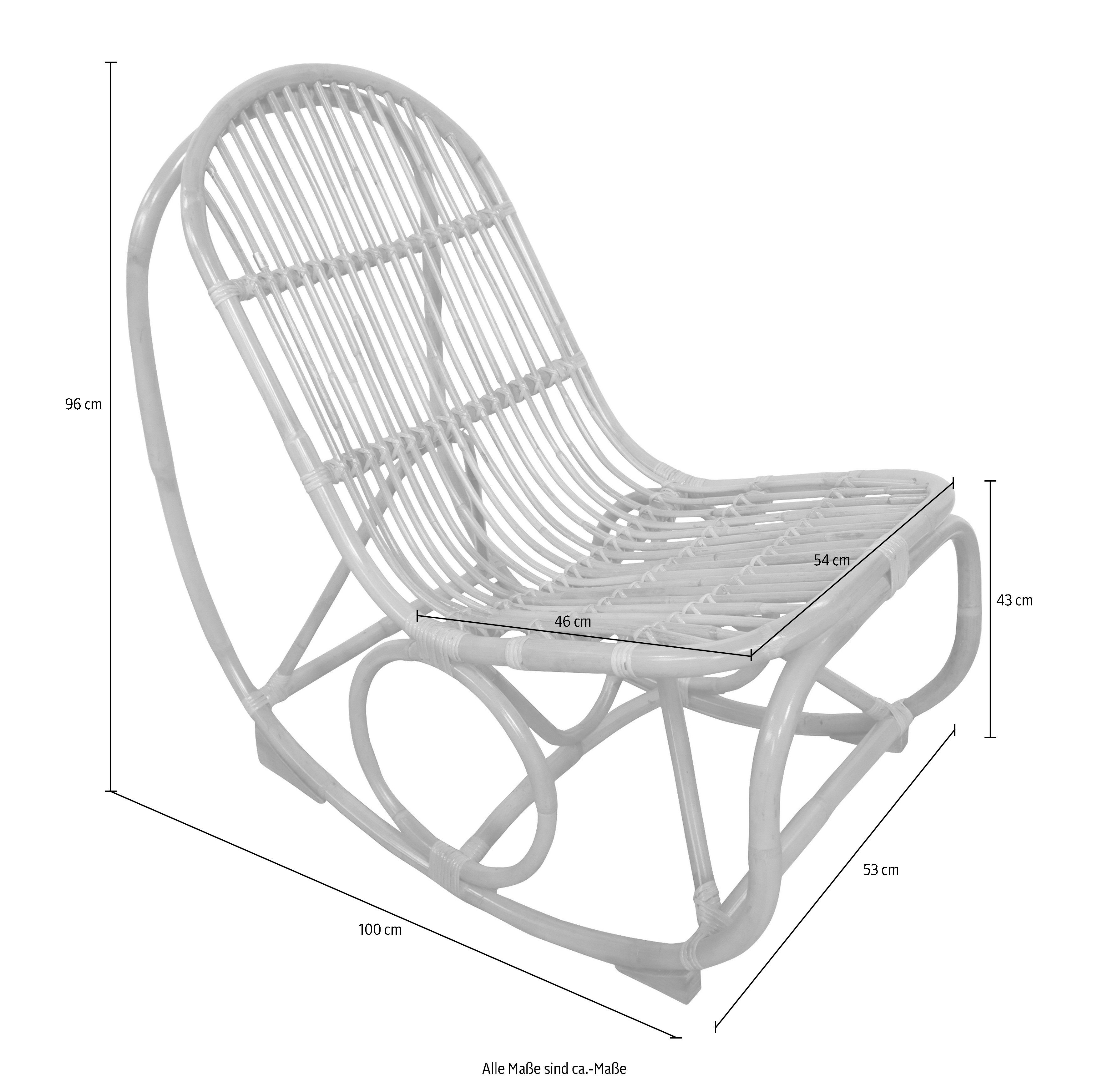sit&more Schommelstoel met tom tailor metalen manchetten