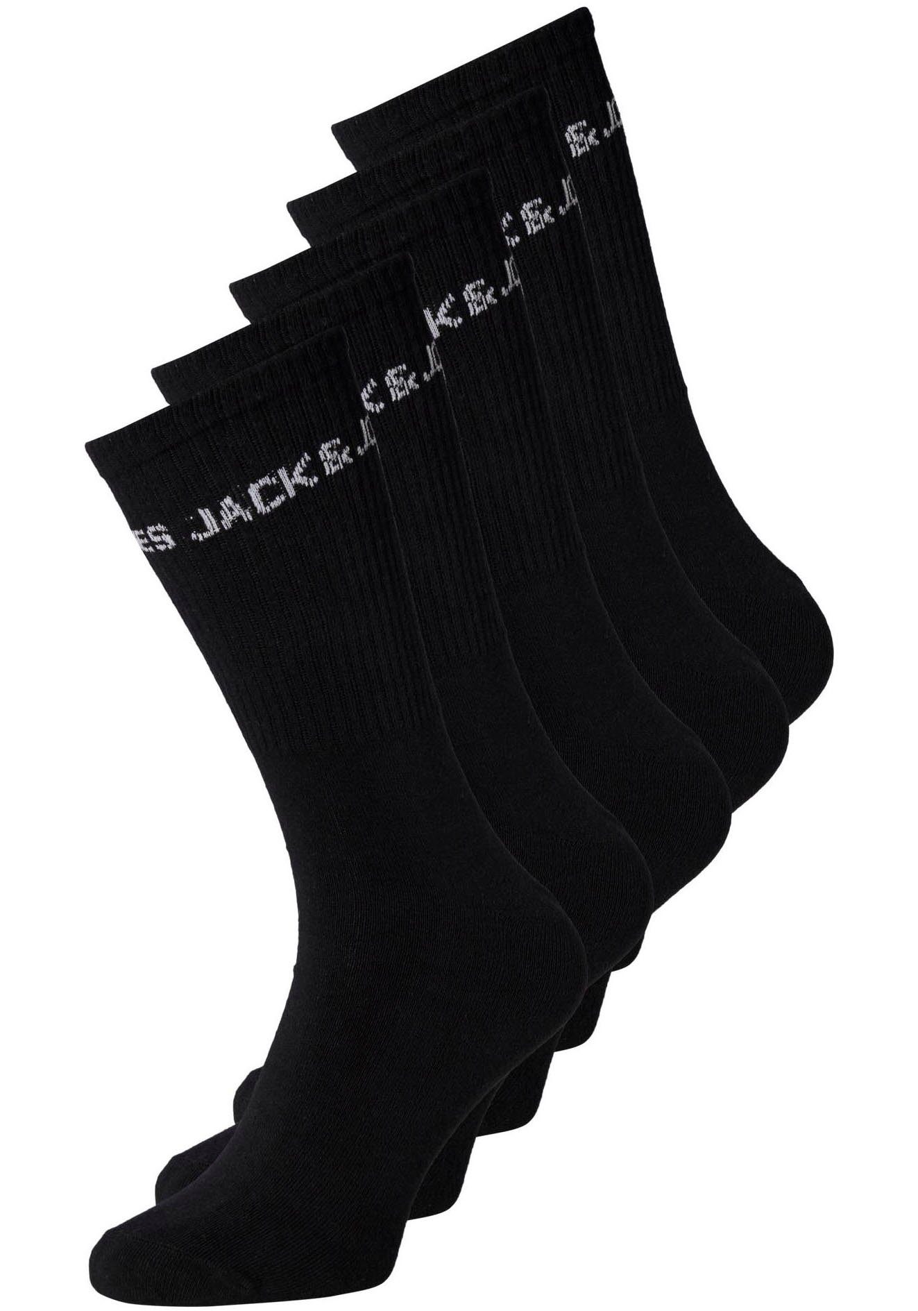 Jack & Jones Tennissokken JACBASIC LOGO TENNIS SOCK 5 PACK NOOS (set, 5 paar)