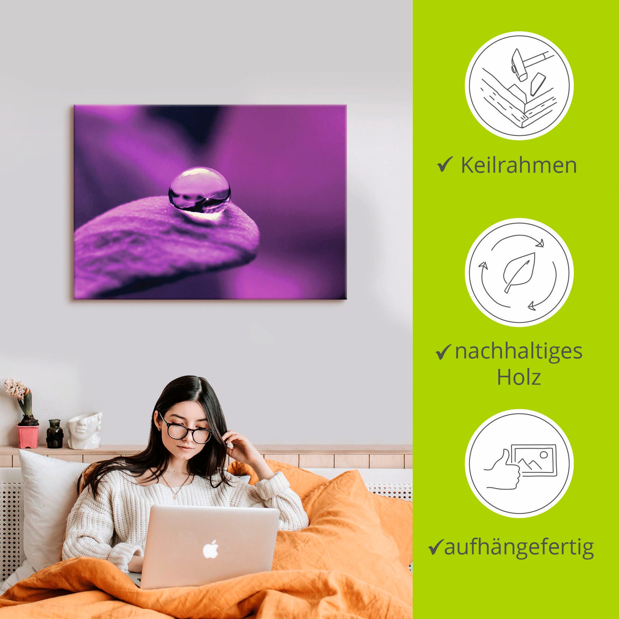 Artland Artprint Amethist als artprint op linnen, poster, muursticker in verschillende maten