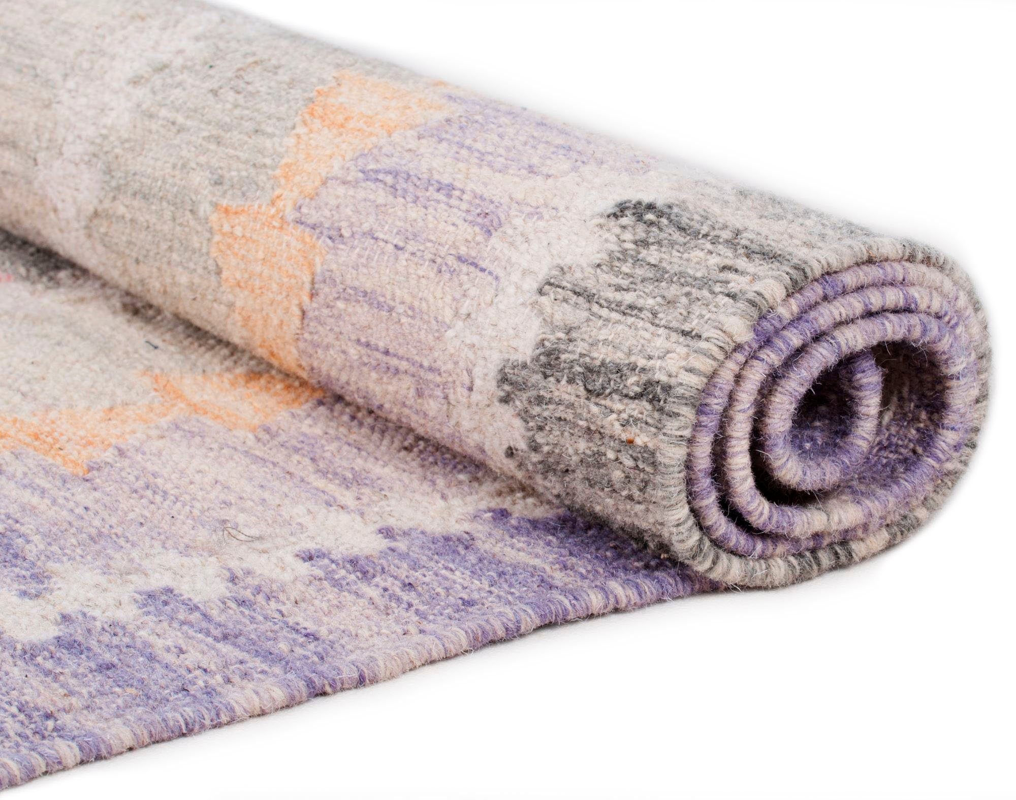 TOM TAILOR HOME Wollen kleed Vintage Classic Kelim zuivere wol, met de hand geweven, met franje, boho-stijl