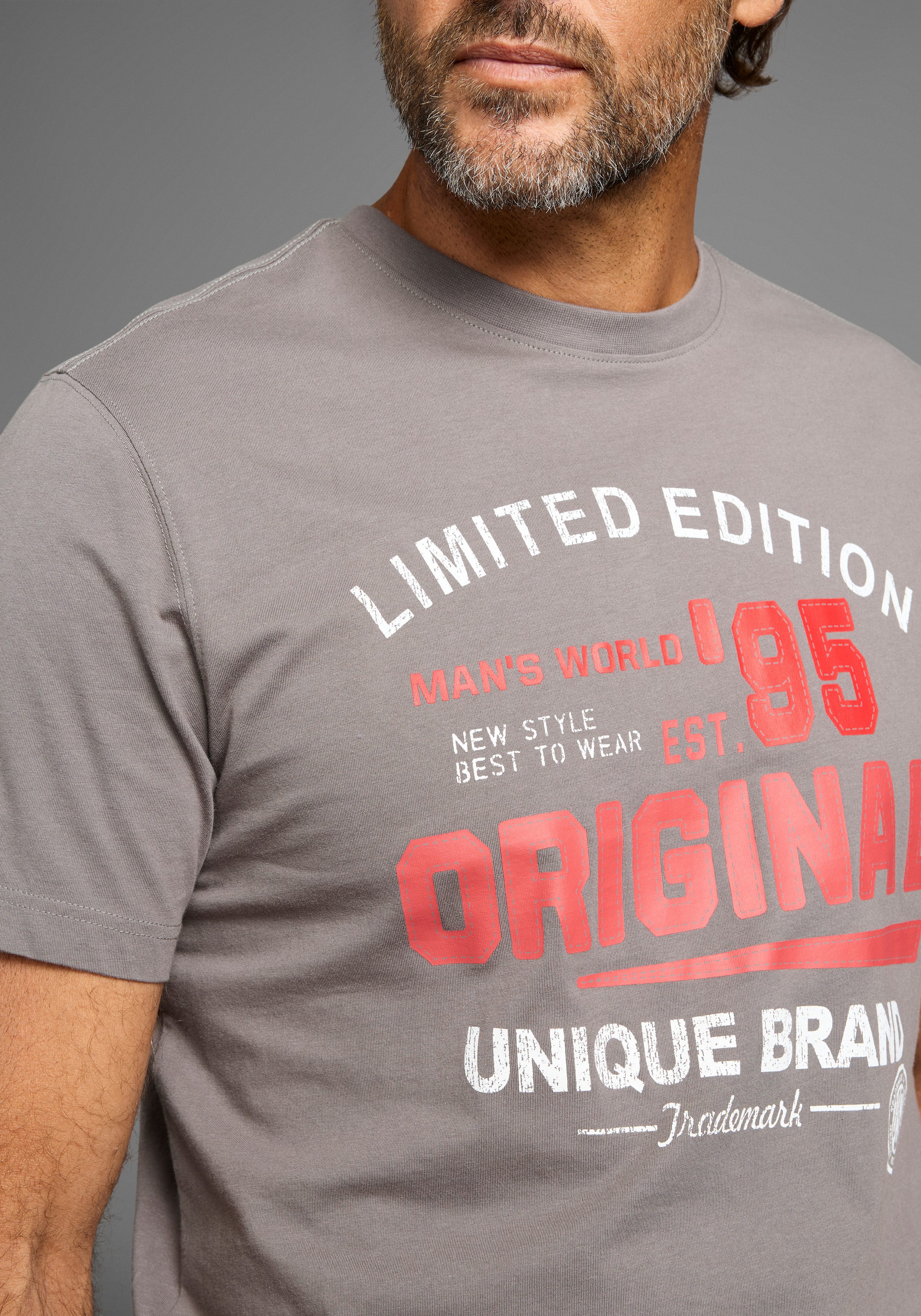 Man's World T-shirt Korte mouwen, voor vrije tijd, van katoen