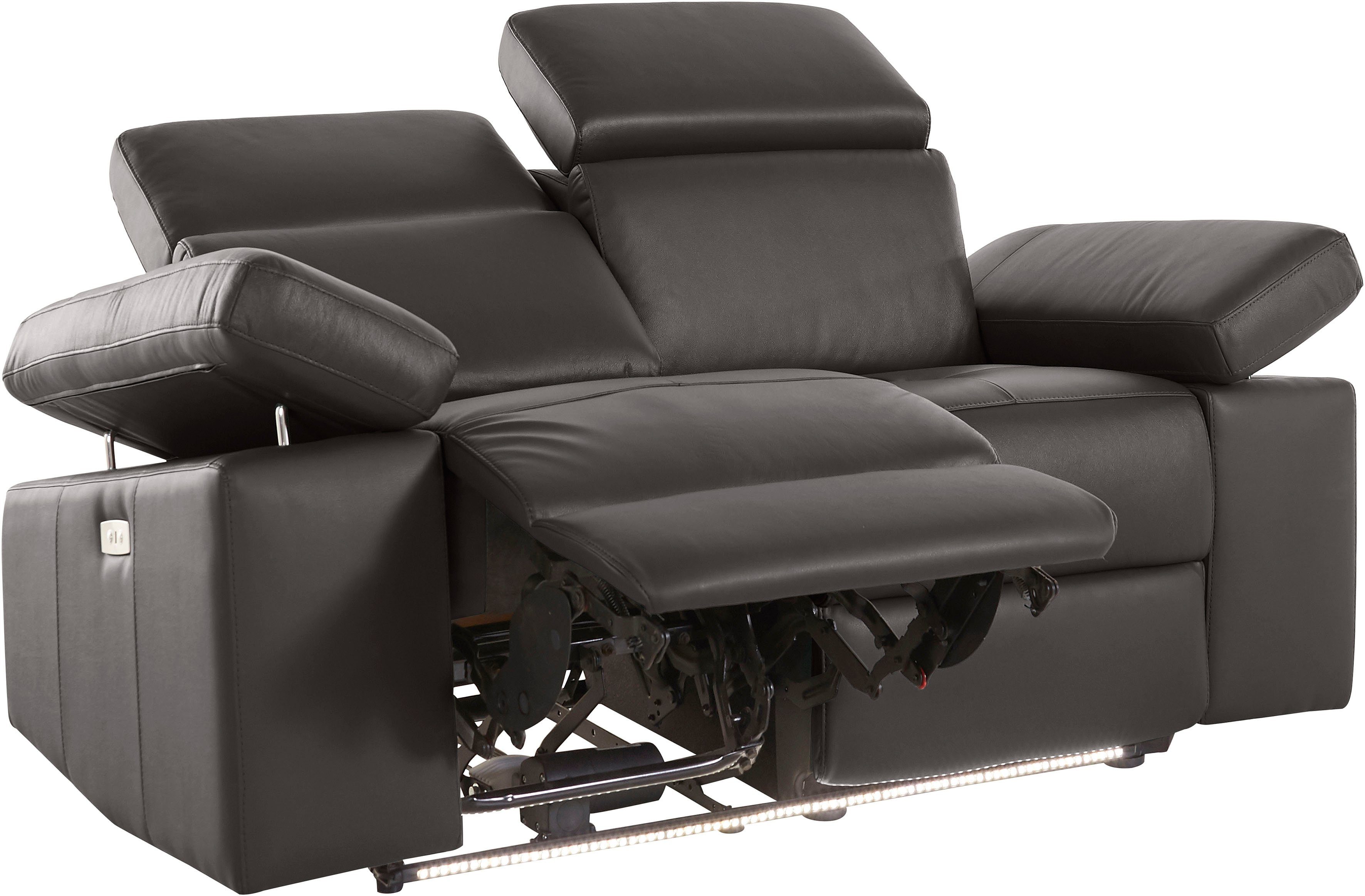 Places of Style 2-zitsbank Kilado met relaxfunctie, verstelbare armleuning, verstelbare hoofdsteun