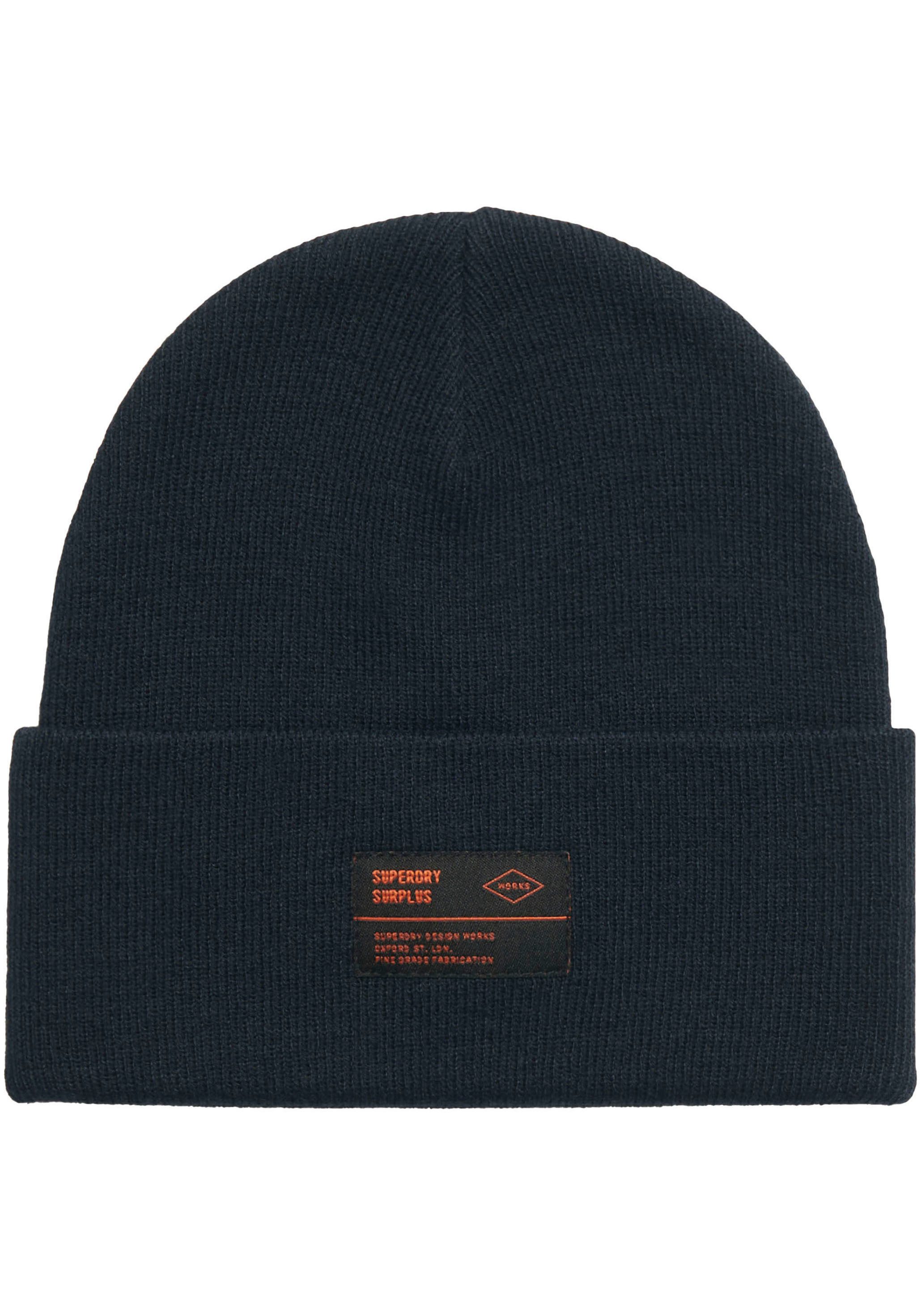 Superdry Beanie SURPLUS KNITTED BEANIE HAT dames mutsen blauw