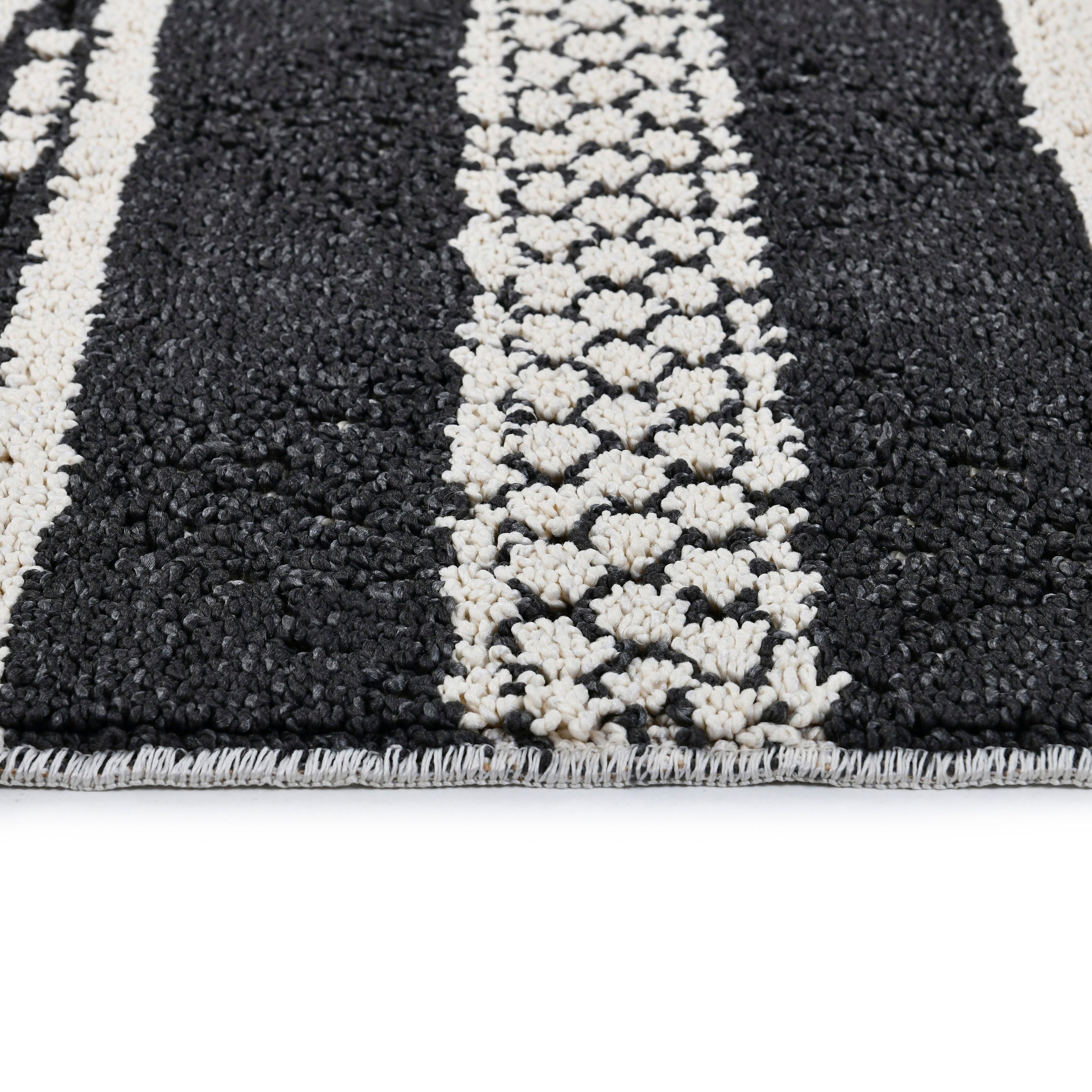 andas Vloerkleed David bijzonder plat, boho look, met franje