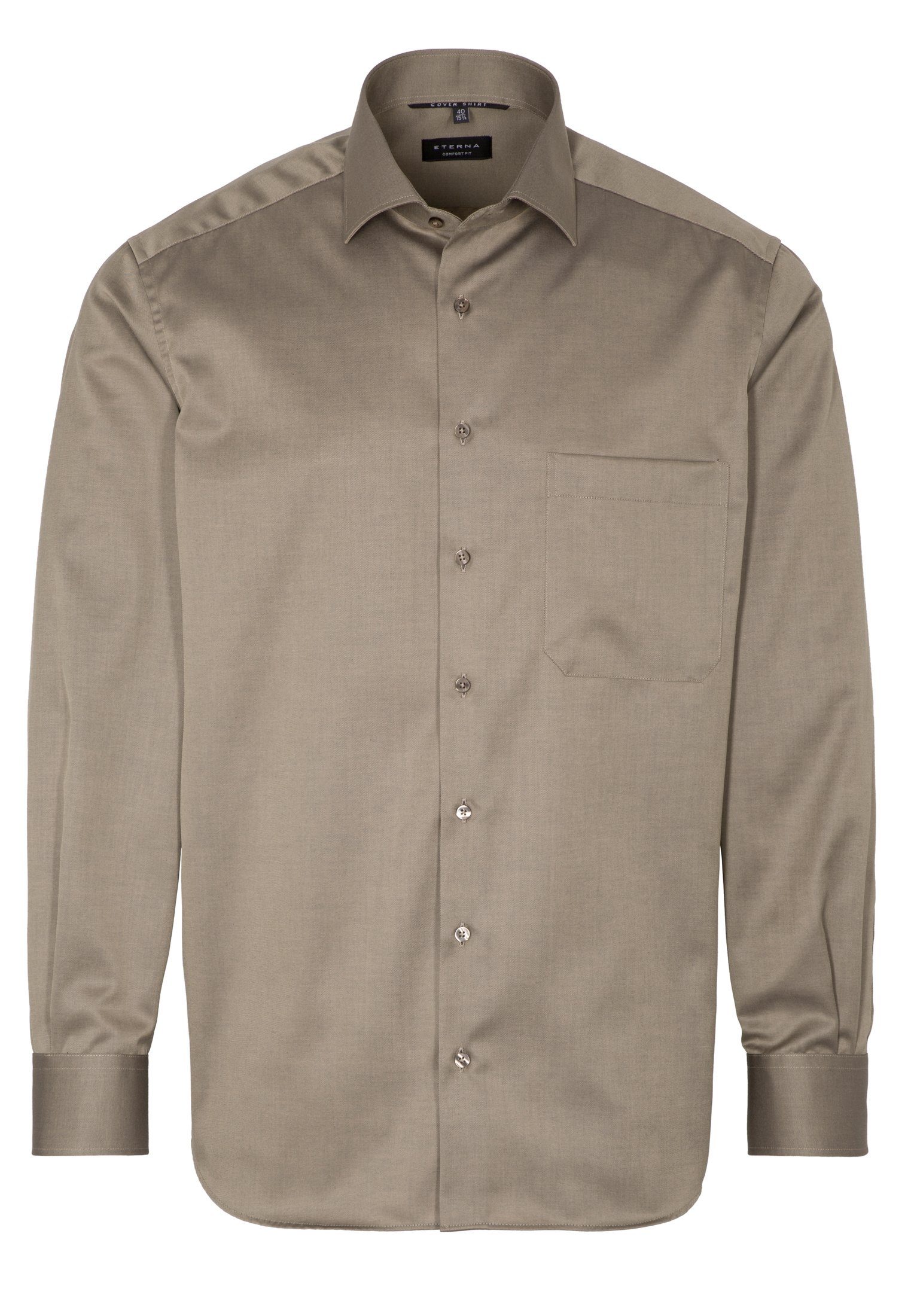 Eterna Overhemd met lange mouwen Comfort fit NON IRON (strijkvrij)