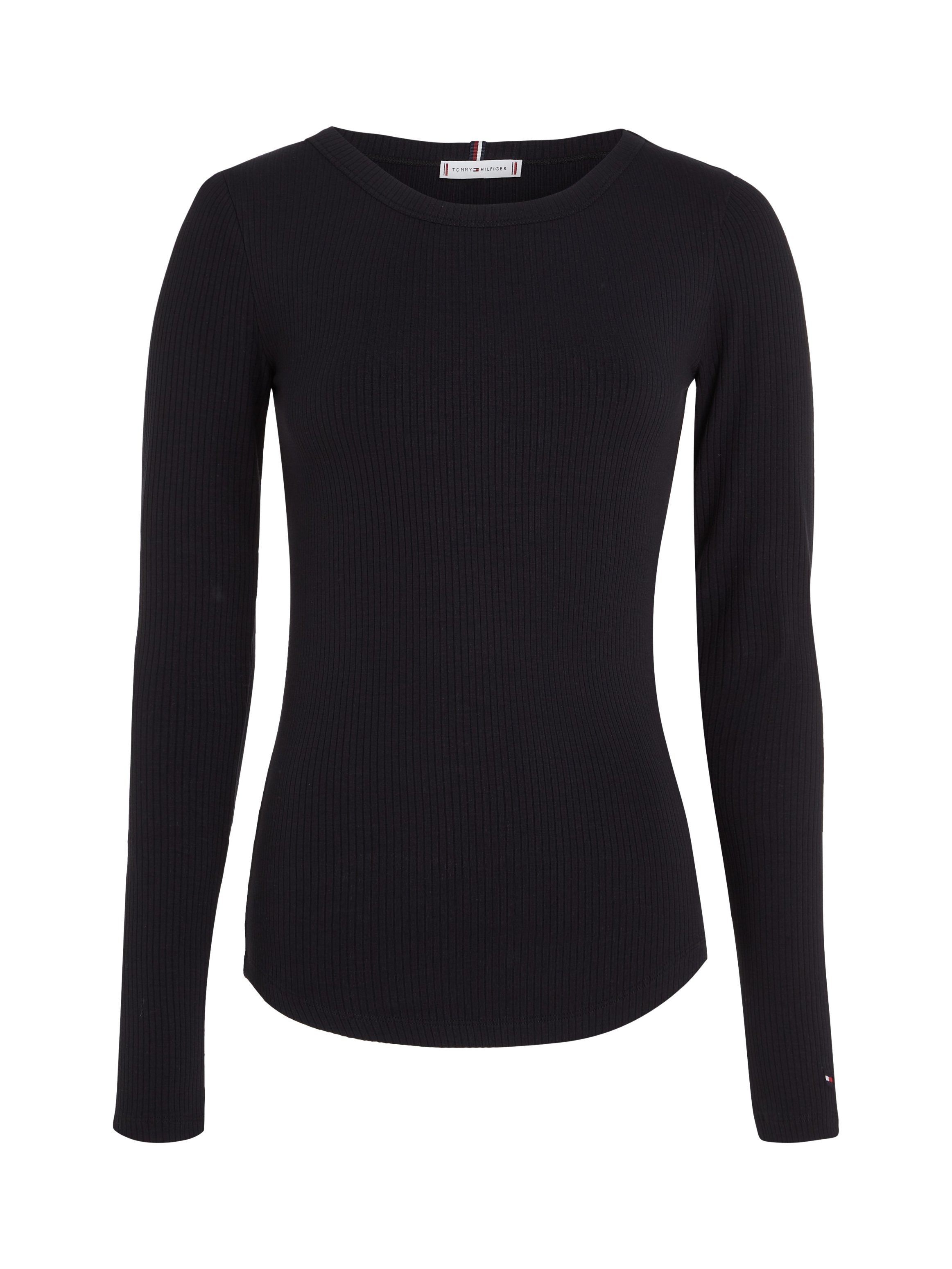 Tommy Hilfiger Shirt met lange mouwen SLIM 5X2 RIB O-NK LS