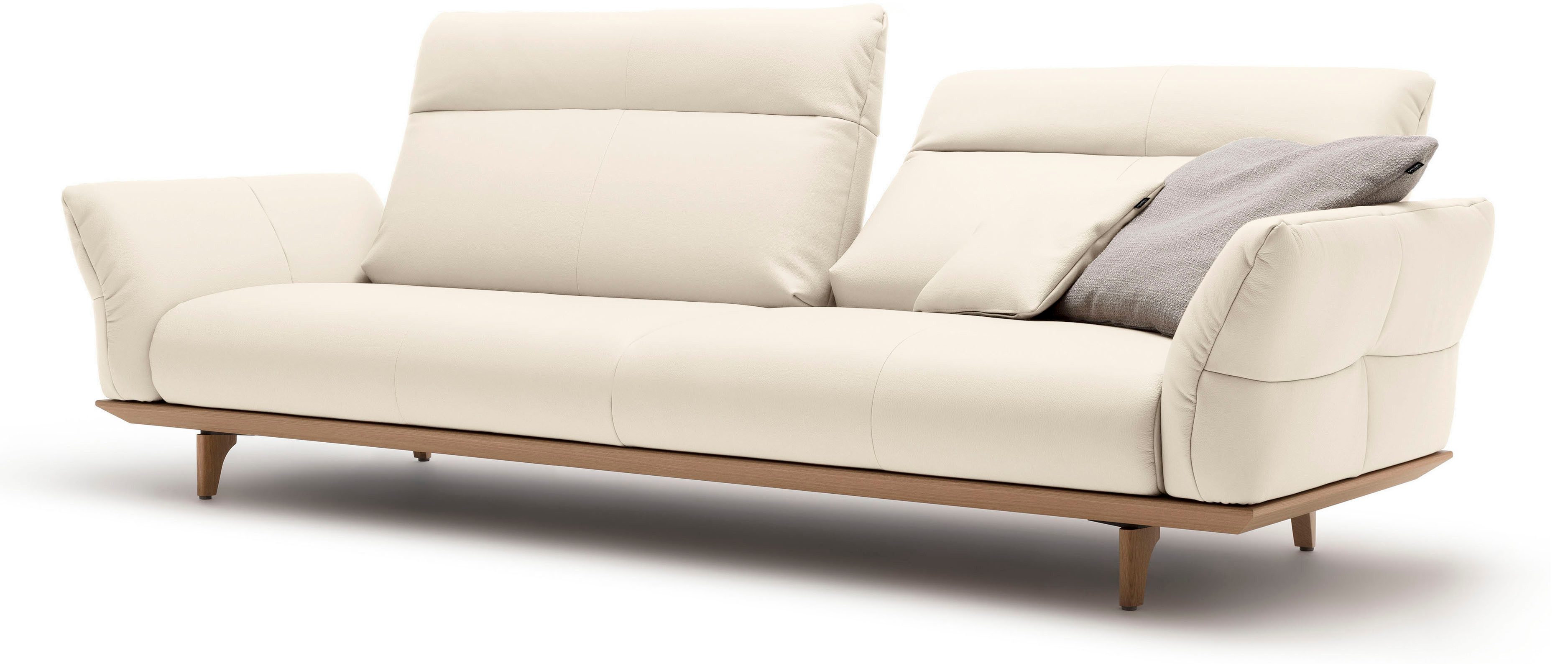 Creation BY ROLF BENZ 4-zitsbank Hs.460 Onderstel in eiken, poten in natuurlijk eiken, breedte 248 cm