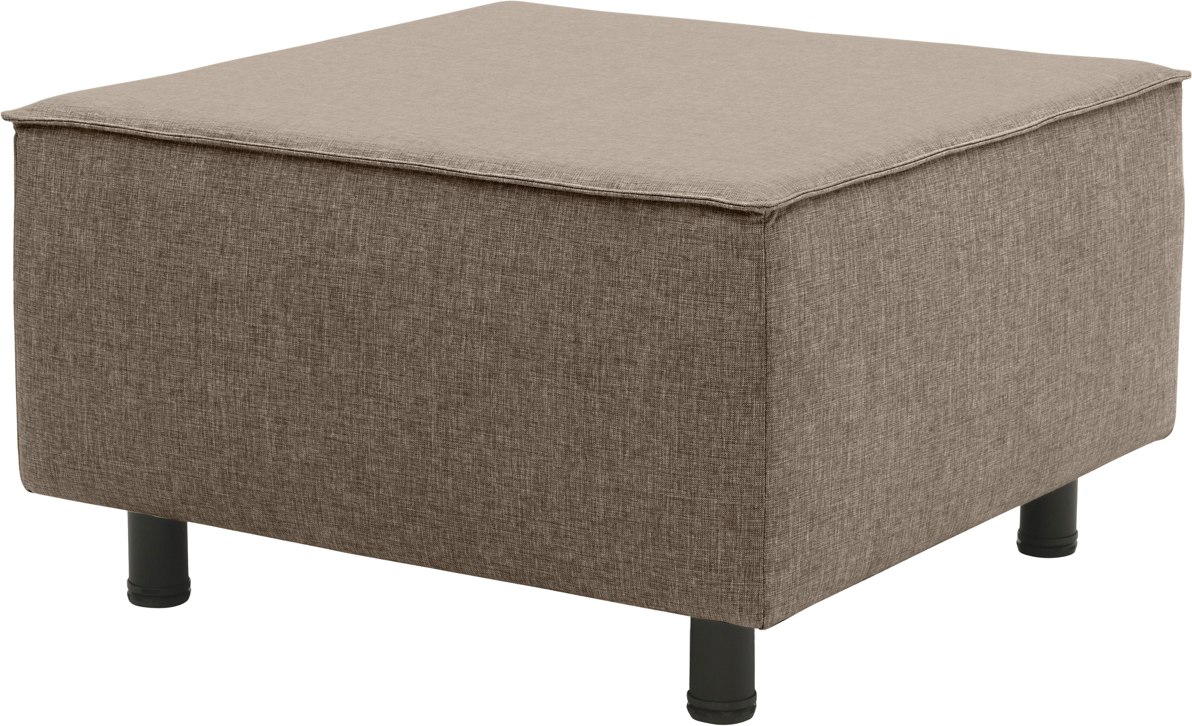 DOMO collection Hocker Sonna, individueel uitbreidbaar Polsterhocker voor terras, tuin en balkon, speciaal voor buiten