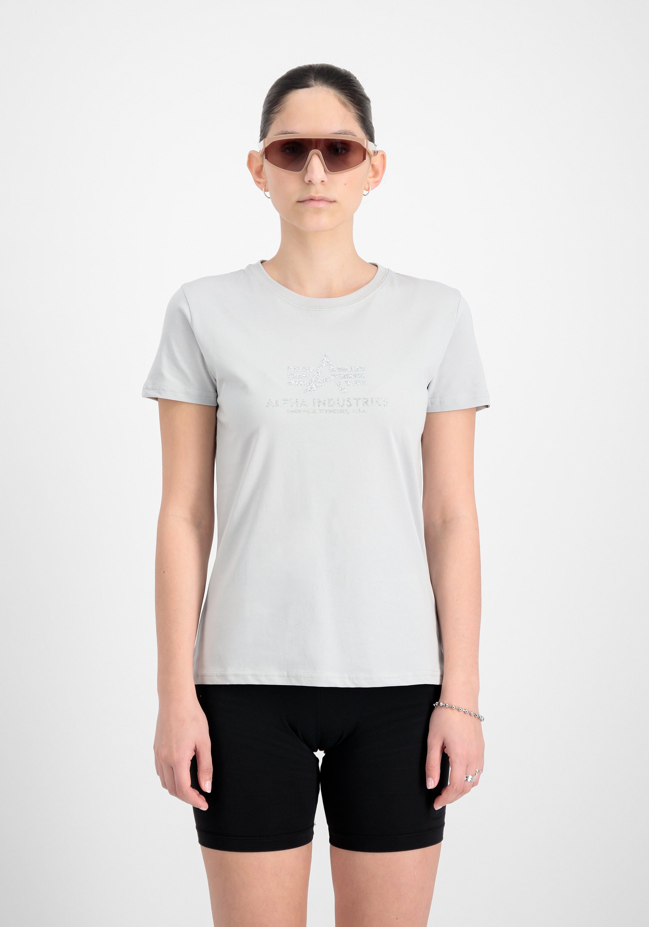 Alpha Industries T-shirt New Basic T-Shirt BL Glitter W