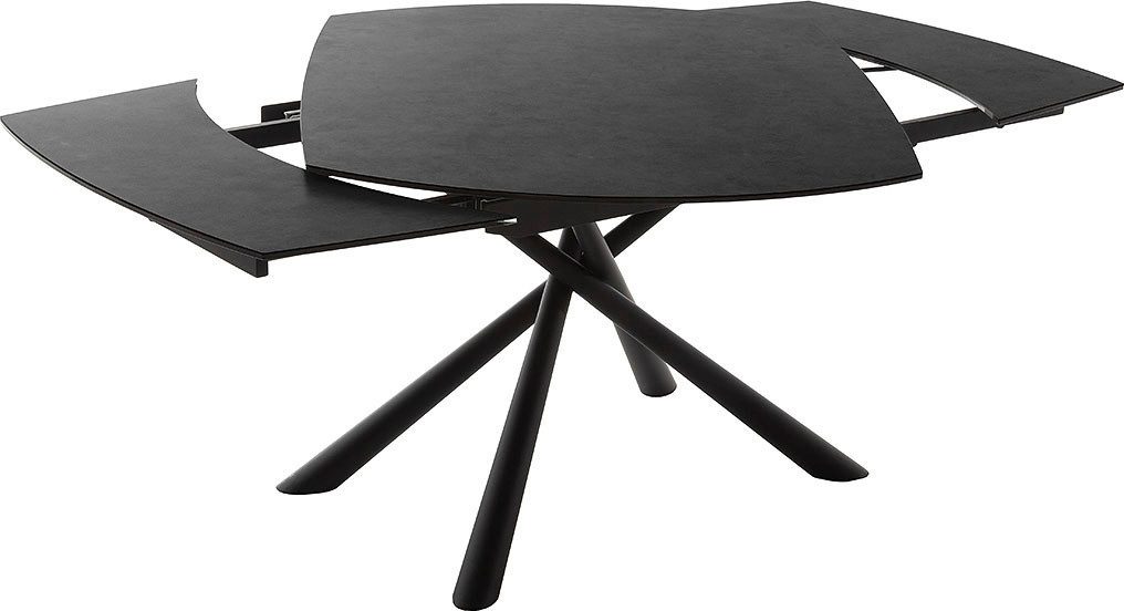 MCA furniture Eettafel NICOSIA vierpoot tafel 130-190 cm Keramiek, metaal, rotatieschuif, uittrekbaar, tafelblad 11 mm