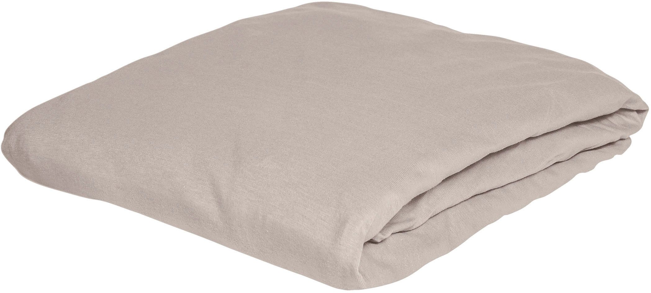 BIERBAUM Hoeslaken Biber, knuffelig warm in de winter 100% katoen, onderhoudsvriendelijk, voor matrassen tot 20 cm hoogte (1 stuk)