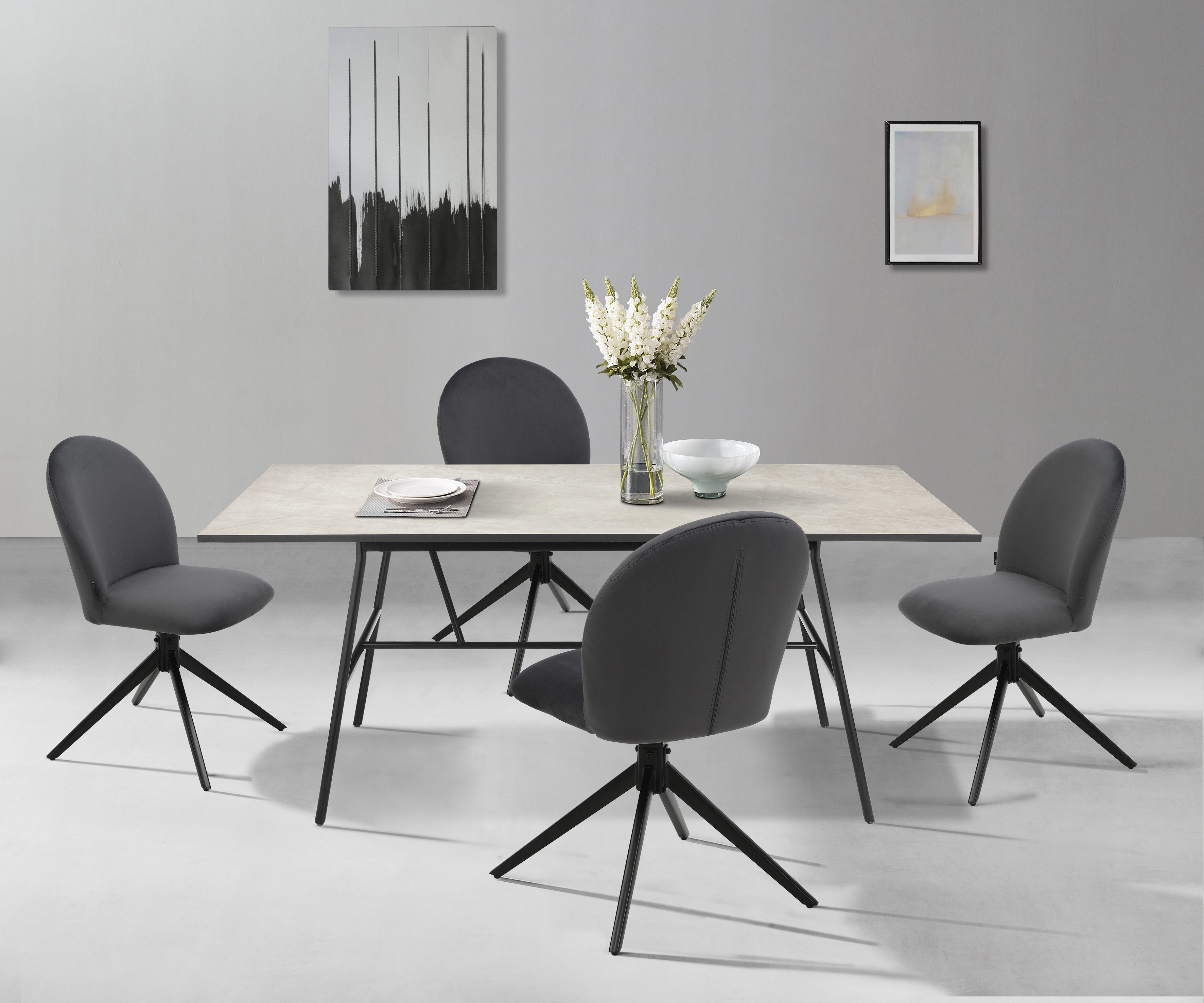Home affaire Eettafel Anwar met melamineharscoating, in verschillende maten