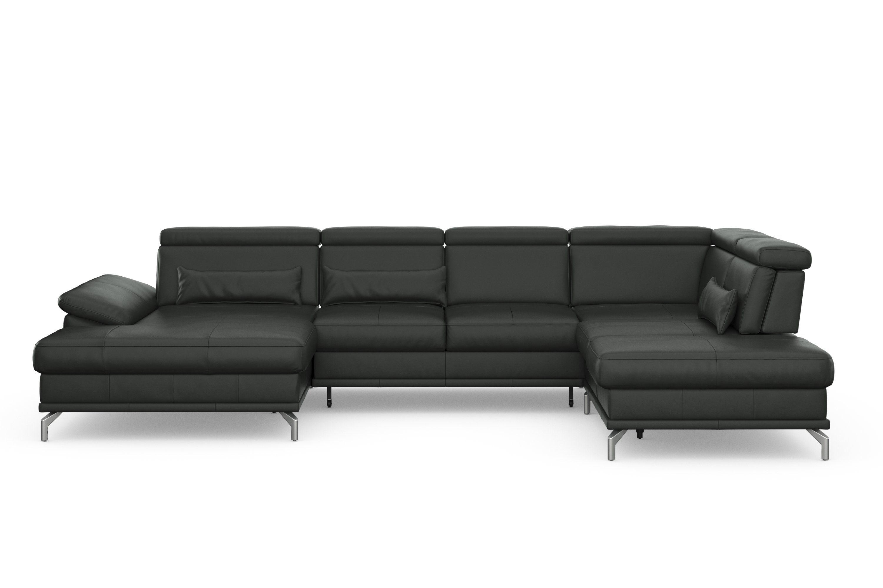 sit&more Zithoek Cabrio U-vorm, met zitdiepteverstelling, arm- en hoofdsteunverstelling