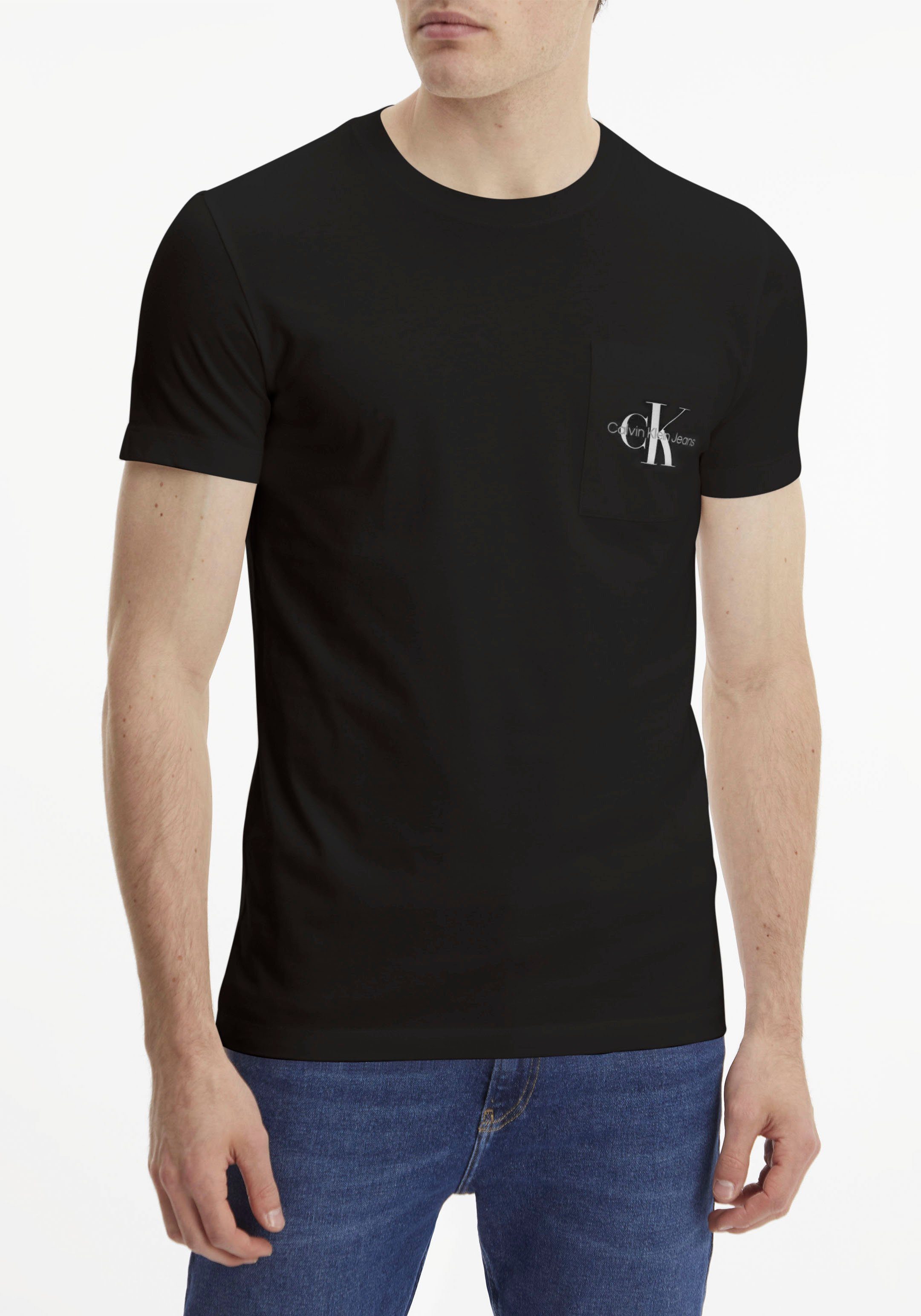 Calvin Klein T-shirt CORE MONOGRAM POCKET SLIM TEE