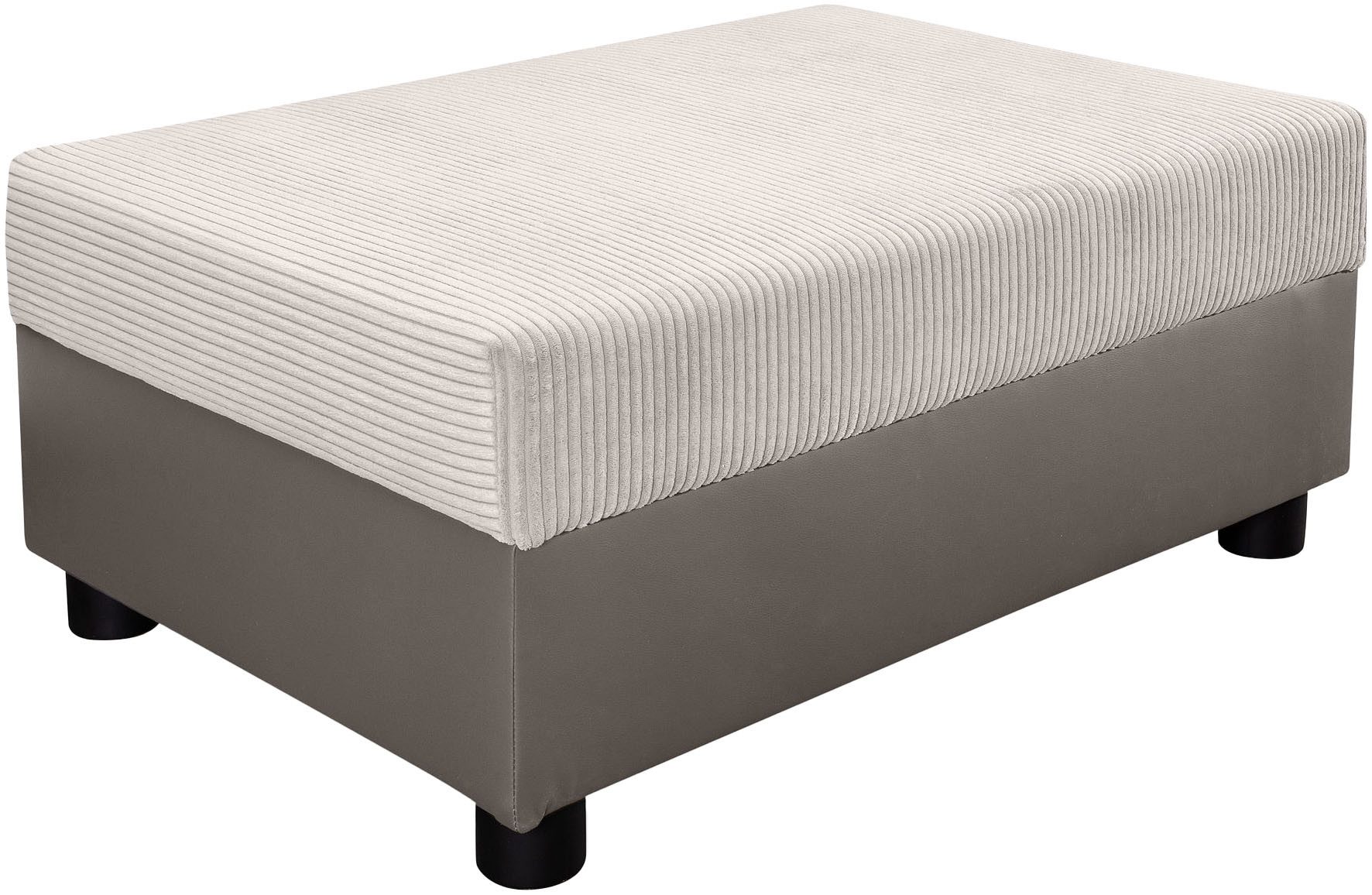 COLLECTION AB Hocker Parma Vrij te plaatsen, comfortabele bonellfeder, individueel combineerbaar