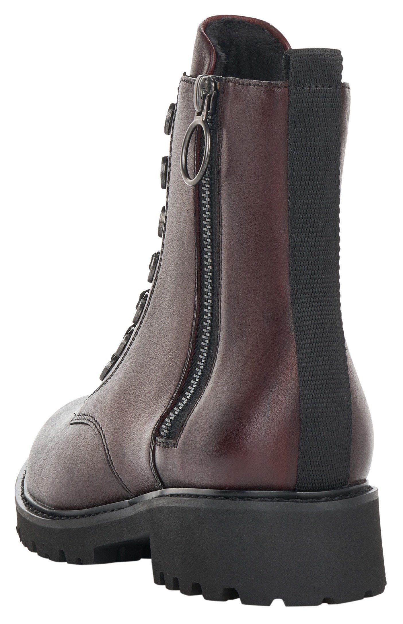 Remonte Veterlaarsjes blokhak, laarsjes, veterschoenen, flats in used look