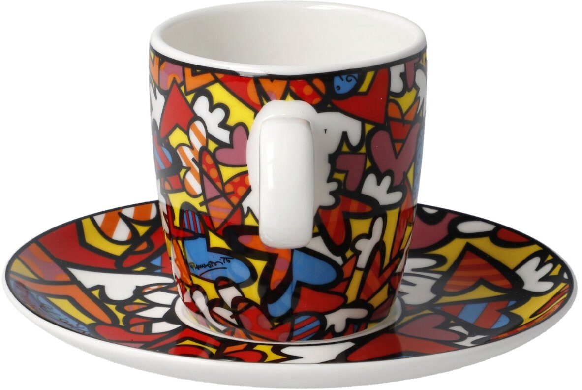 Goebel Espressokopje Britto Pop Art, Romero Britto - Alles wat we nodig hebben is liefde
