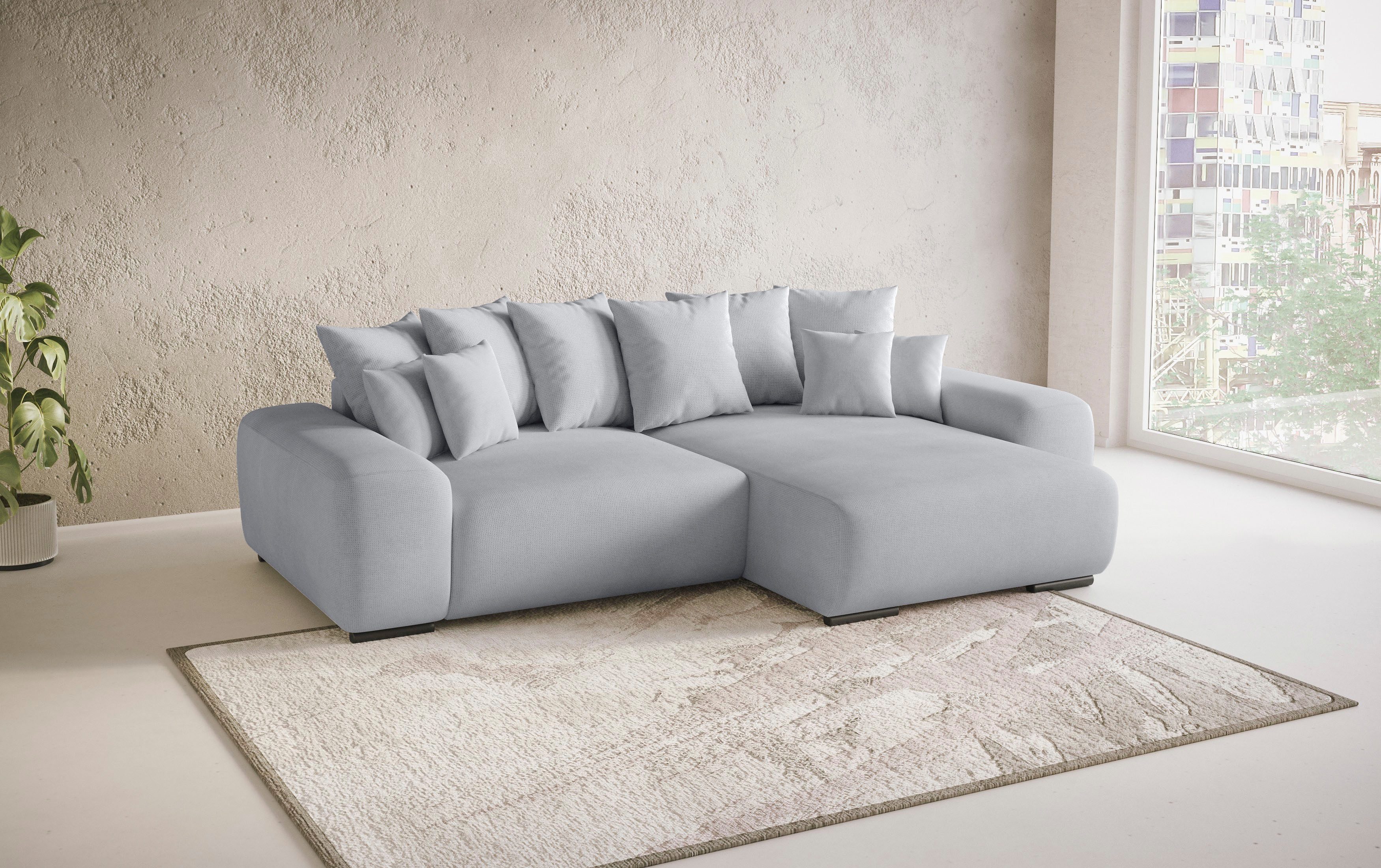 Mr. Couch Hoekbank Sundance L-vorm Doorlopende slaper met EasyBett-slaapfunctie, bedlade