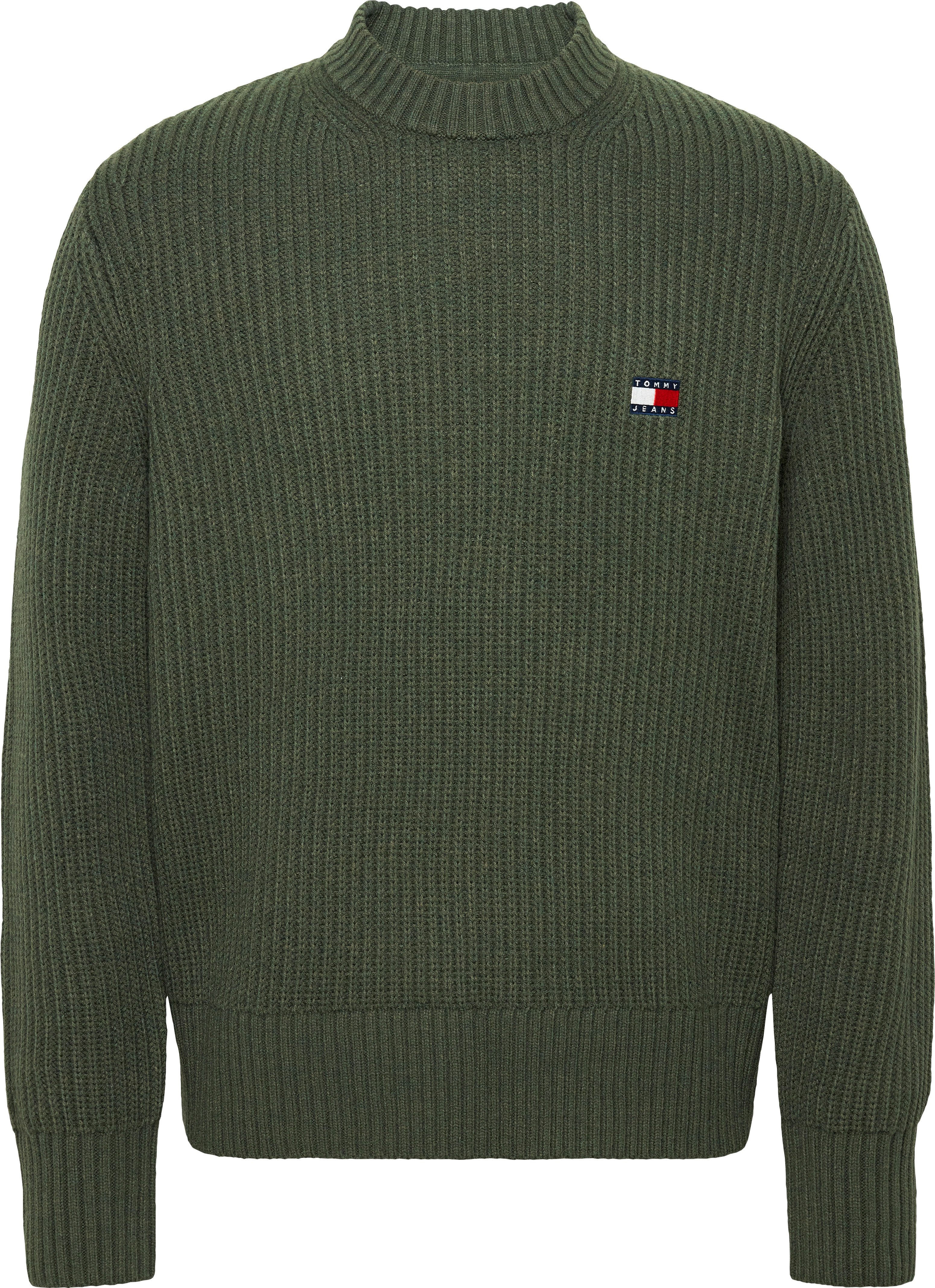 TOMMY JEANS Trui met ronde hals TJM REG BADGE TEXTURED CNECK EXT