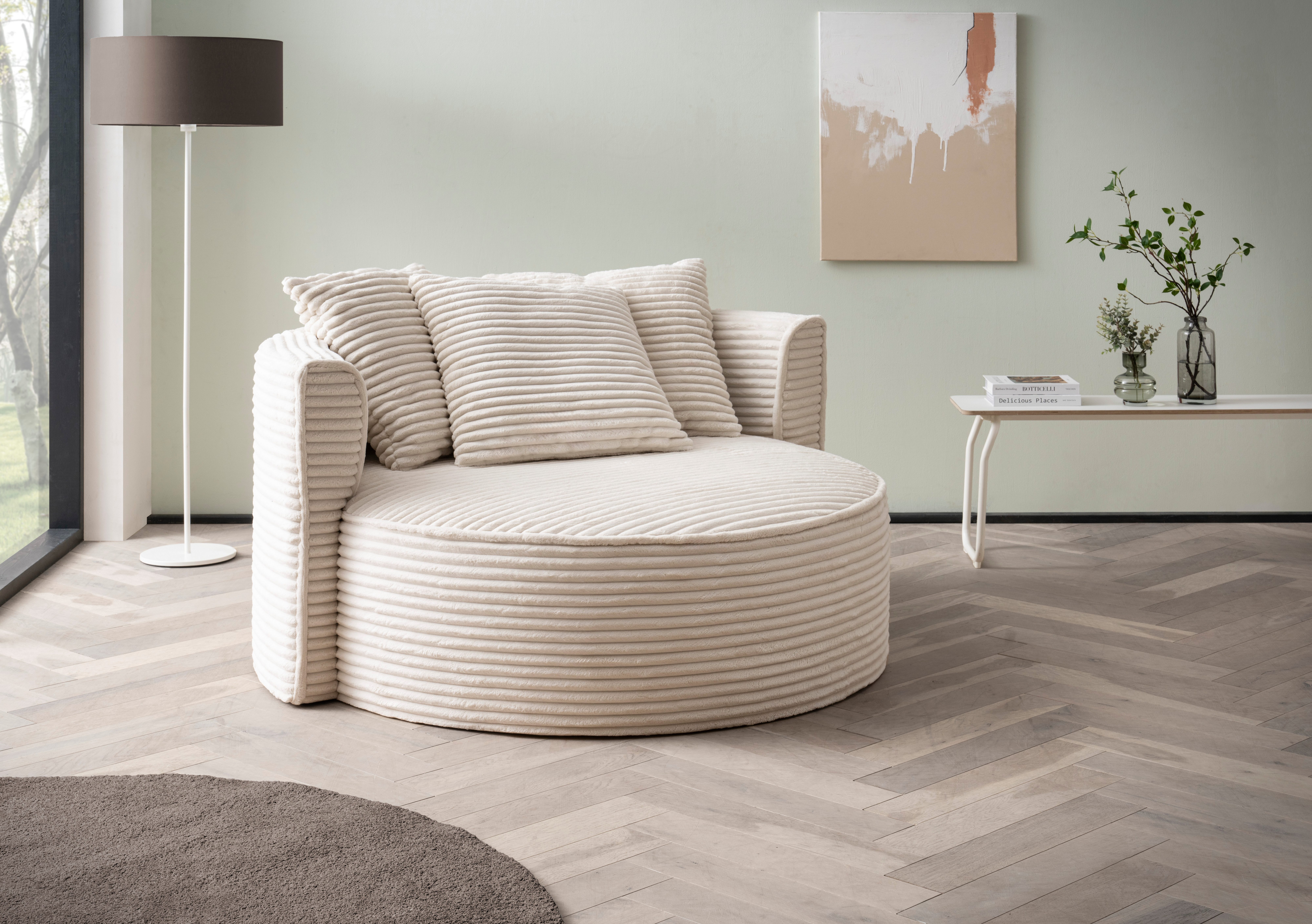 LeGer Home by Lena Gercke XXL-fauteuil Isalie, stoel in moderne kleuren, leesstoel, loveseat, grote stoel