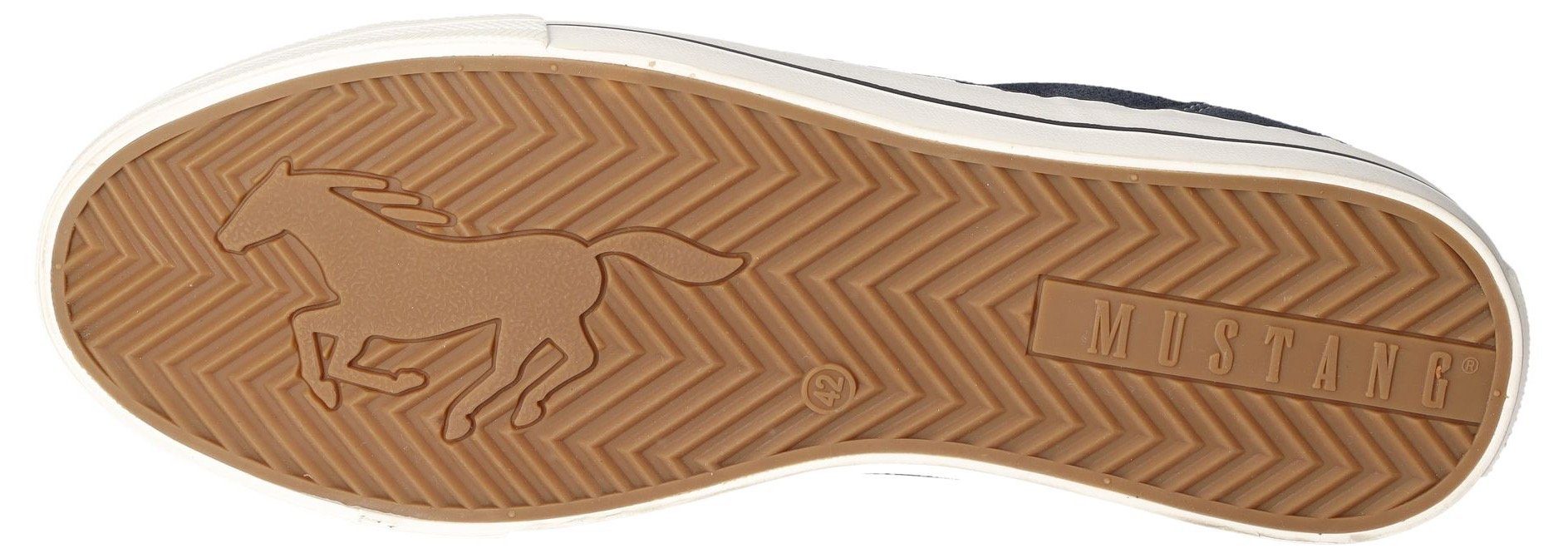 Mustang Shoes Sneakers , vrijetijdsschoen, lage schoen, veterschoen met siernaad