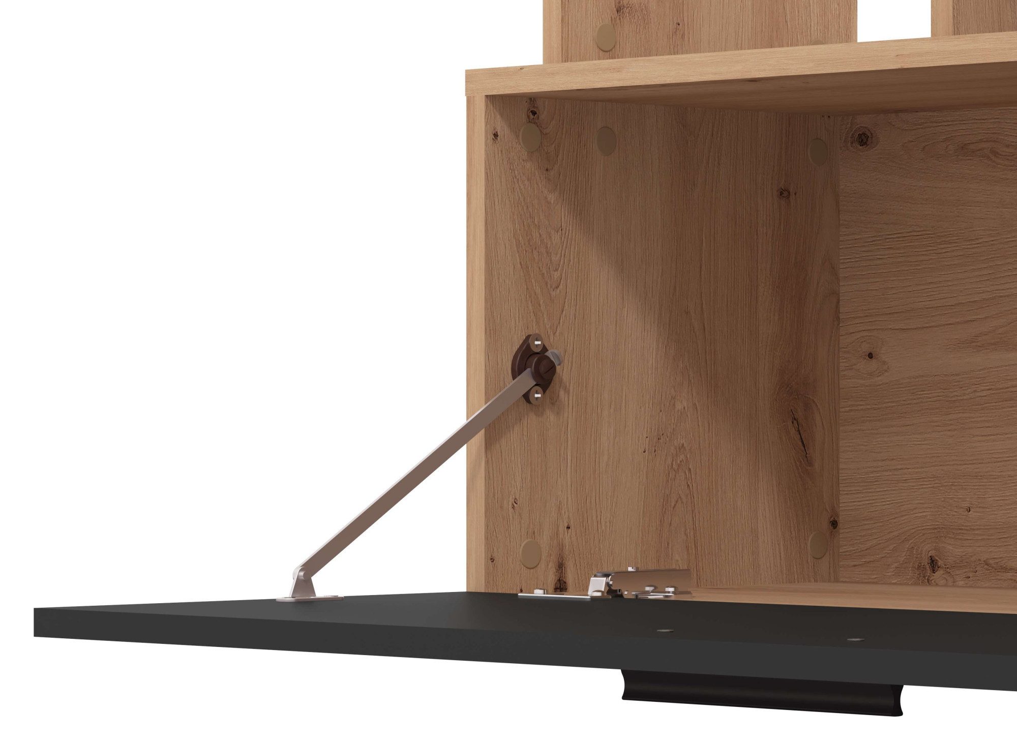 INOSIGN Wandmeubel Braga woonwand, mediawand, aanbouwwand, voor TV tot 60', breedte 169 cm (complete set, 3-delig)