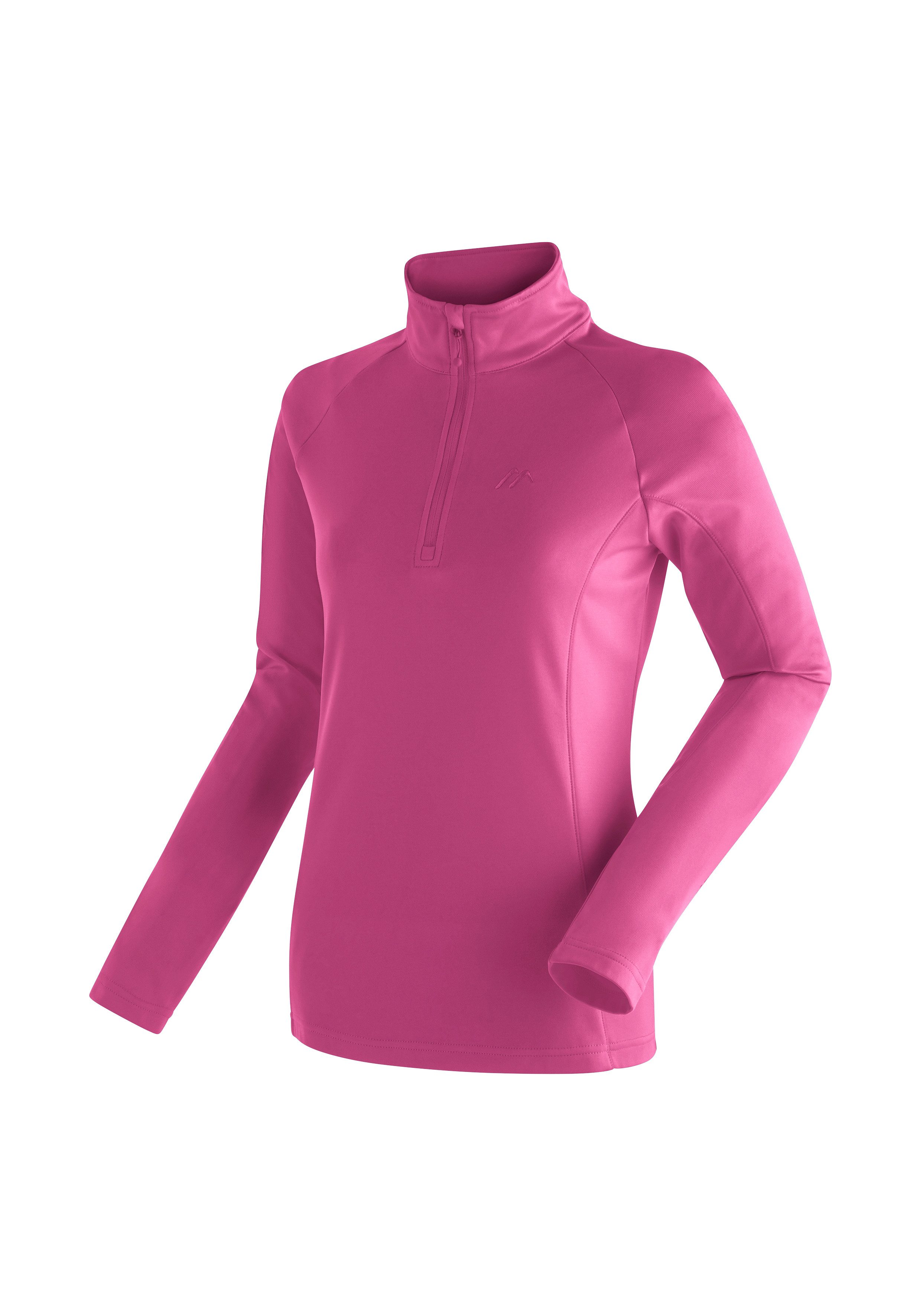 Maier Sports Fleecetrui EVA Dames fleece, functionele midlayer, half-zip, regular fit