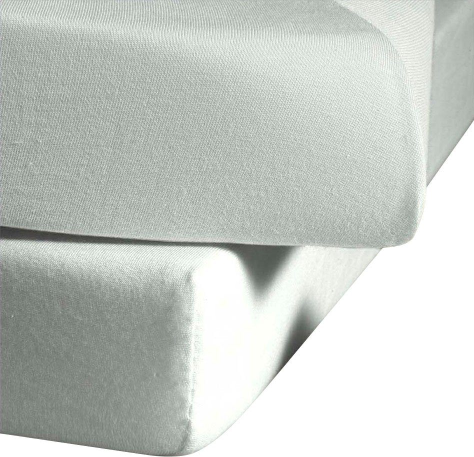 fleuresse Laken Colours open laken (1 stuk) hoeslakens maat 220 cm x 260 cm zilver(kleur)