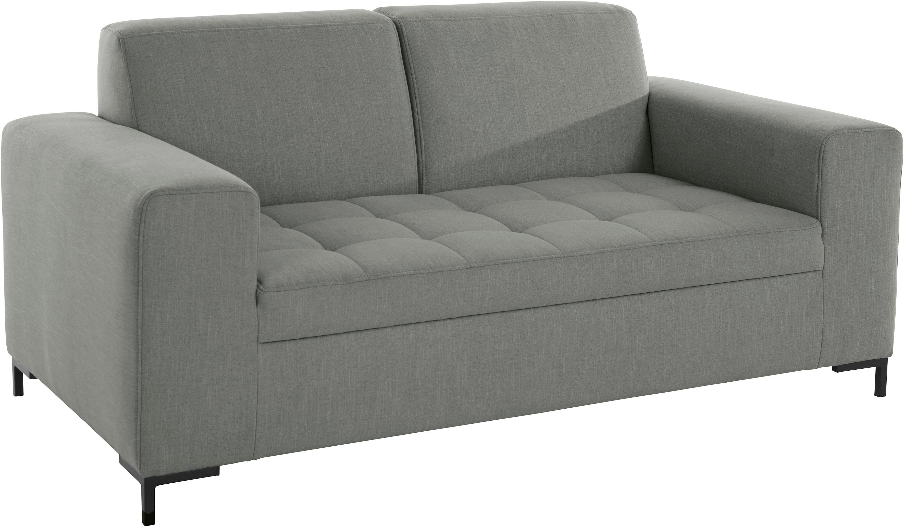 OTTO products 2-zitsbank Grazzo hoogwaardige stoffen van gerecycled materiaal, stiksels op de zitting