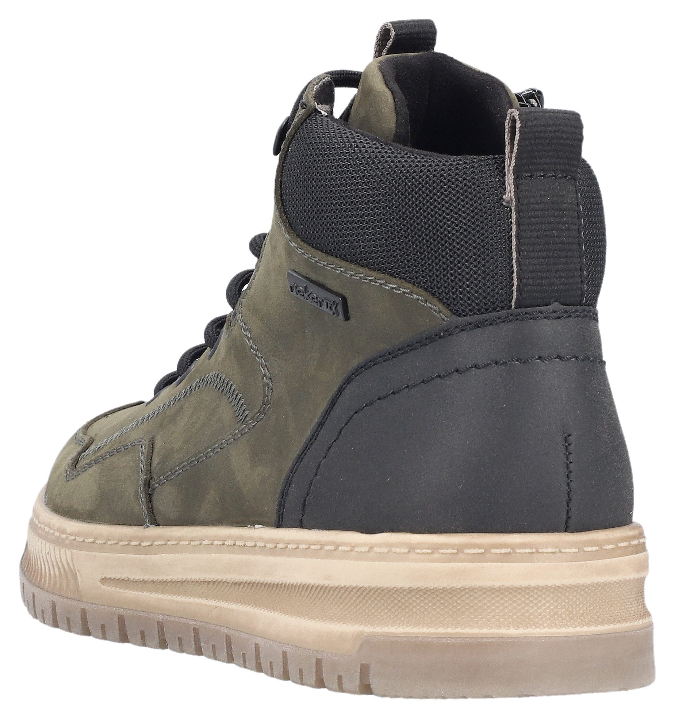 Rieker Veterschoenen Outdoorlaarzen, sneakerboots, TEX-membraan, met binnenritssluiting