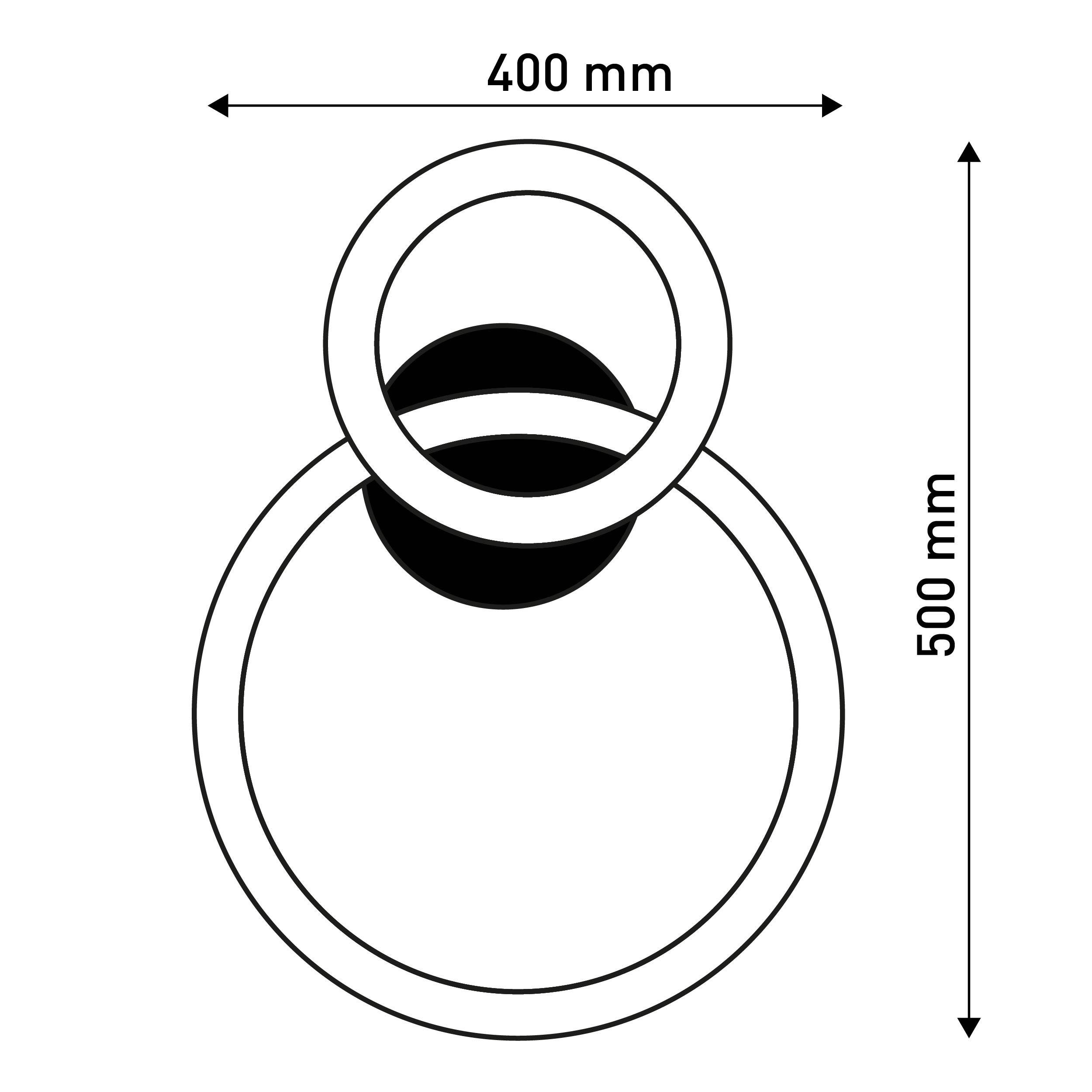 näve Led-plafondlamp Circulo Stap voor stap dimbaar met wandschakelaar (1 stuk)