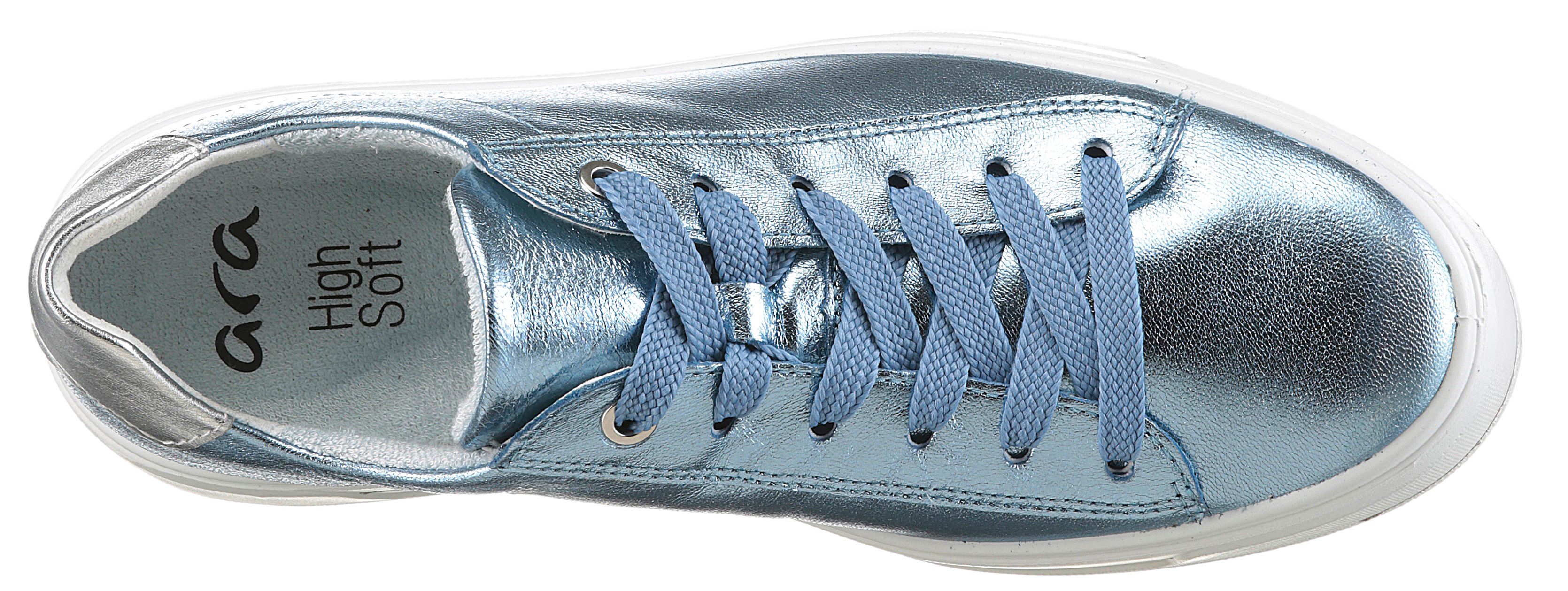 Ara Plateausneakers CANBERRA , vrijetijdsschoen, lage schoen, veterschoen in comfortwijdte g (= breed)