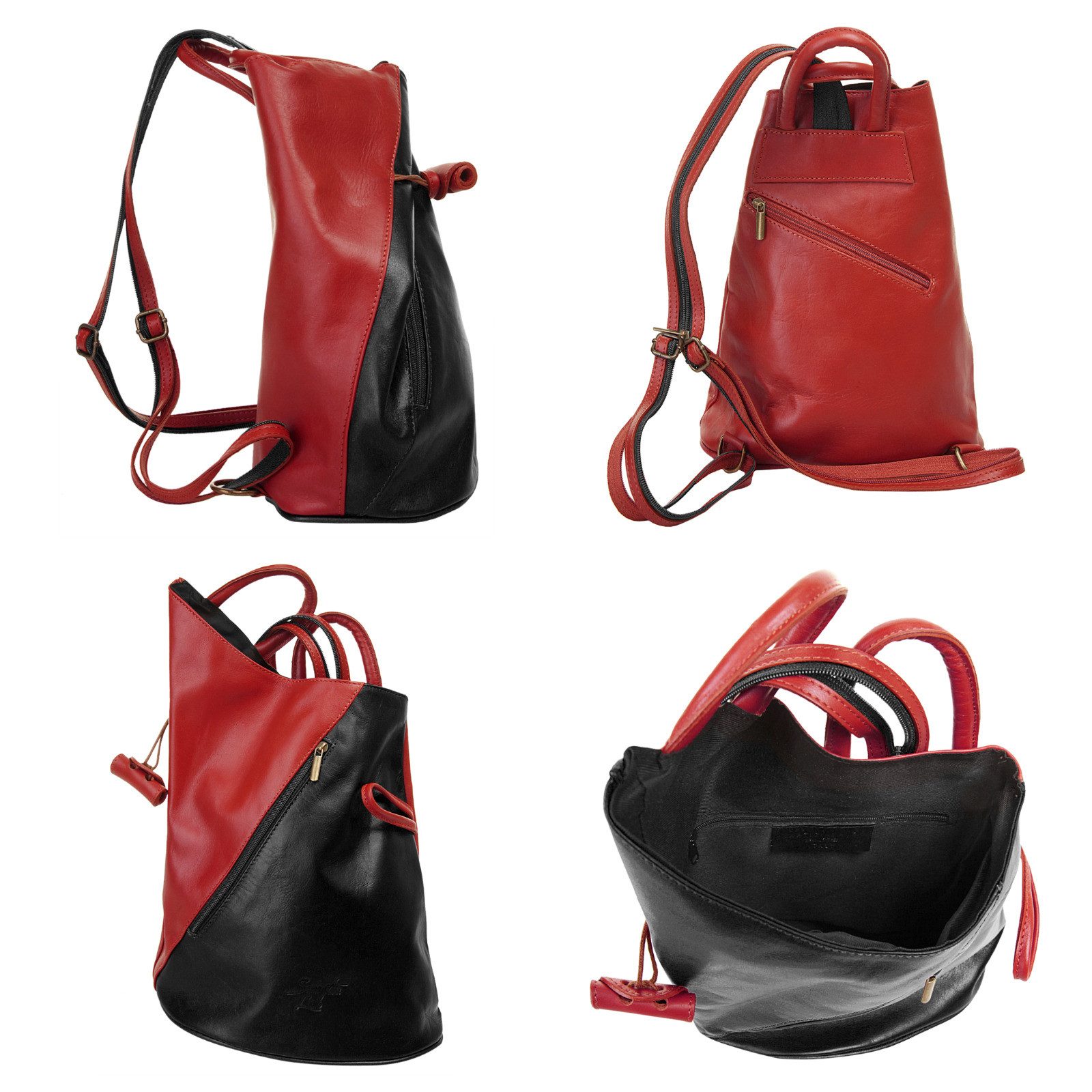 Samantha Look Rugzak echt leer, made in italy