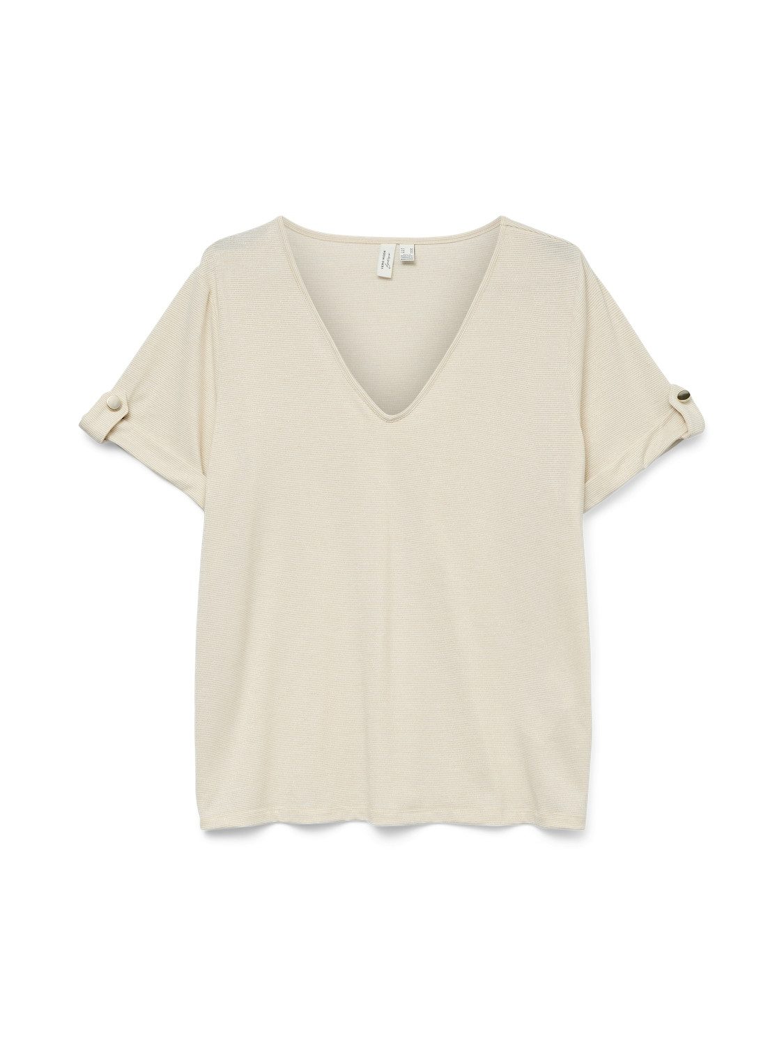 Vero Moda Shirt met korte mouwen VMBAILEY S/S V-NECK T-SHIRT JRS BTQ GA