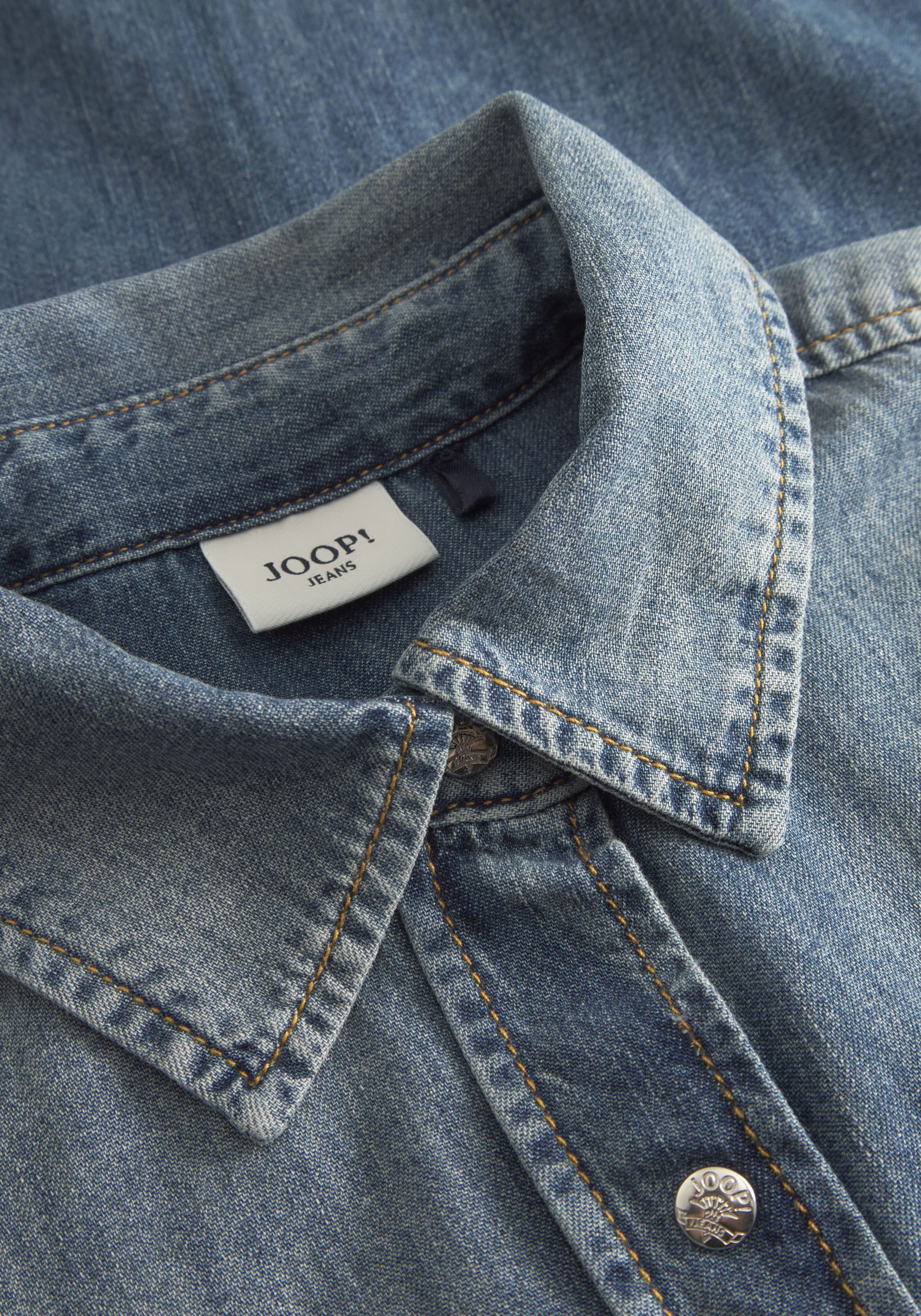 Joop Jeans jurk Nele Met een ronde hals
