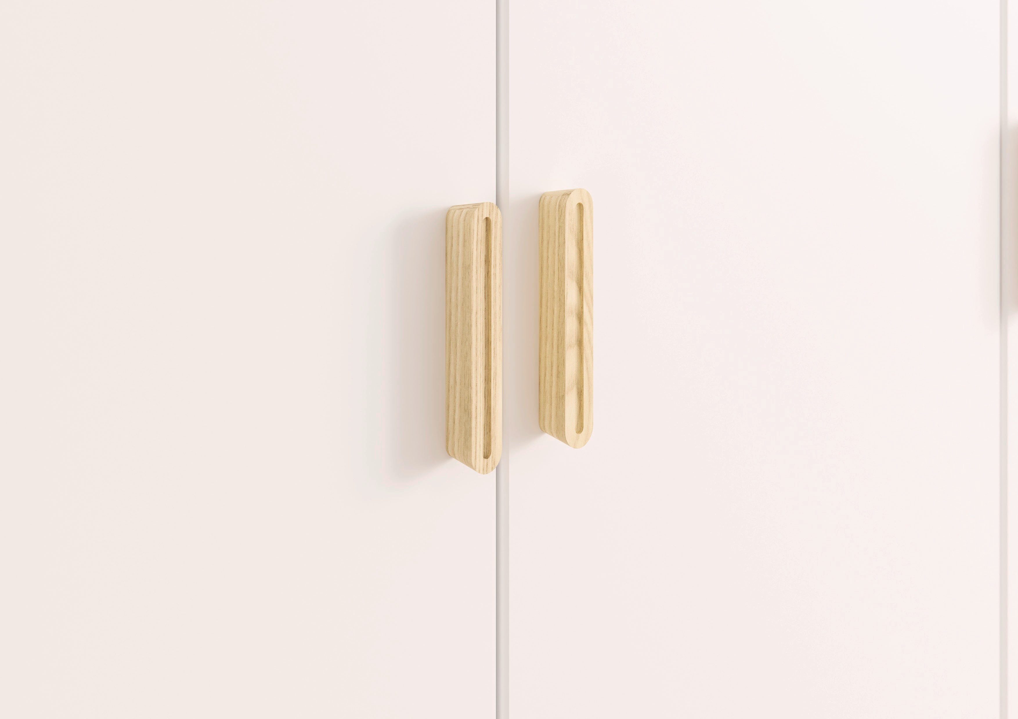 rauch Kledingkast Ottos Choice Skandi Kinderkamer Bestseller Slaapkamerkast FALUN in moderne scandi-look, poten/handgrepen eiken massief made in germany