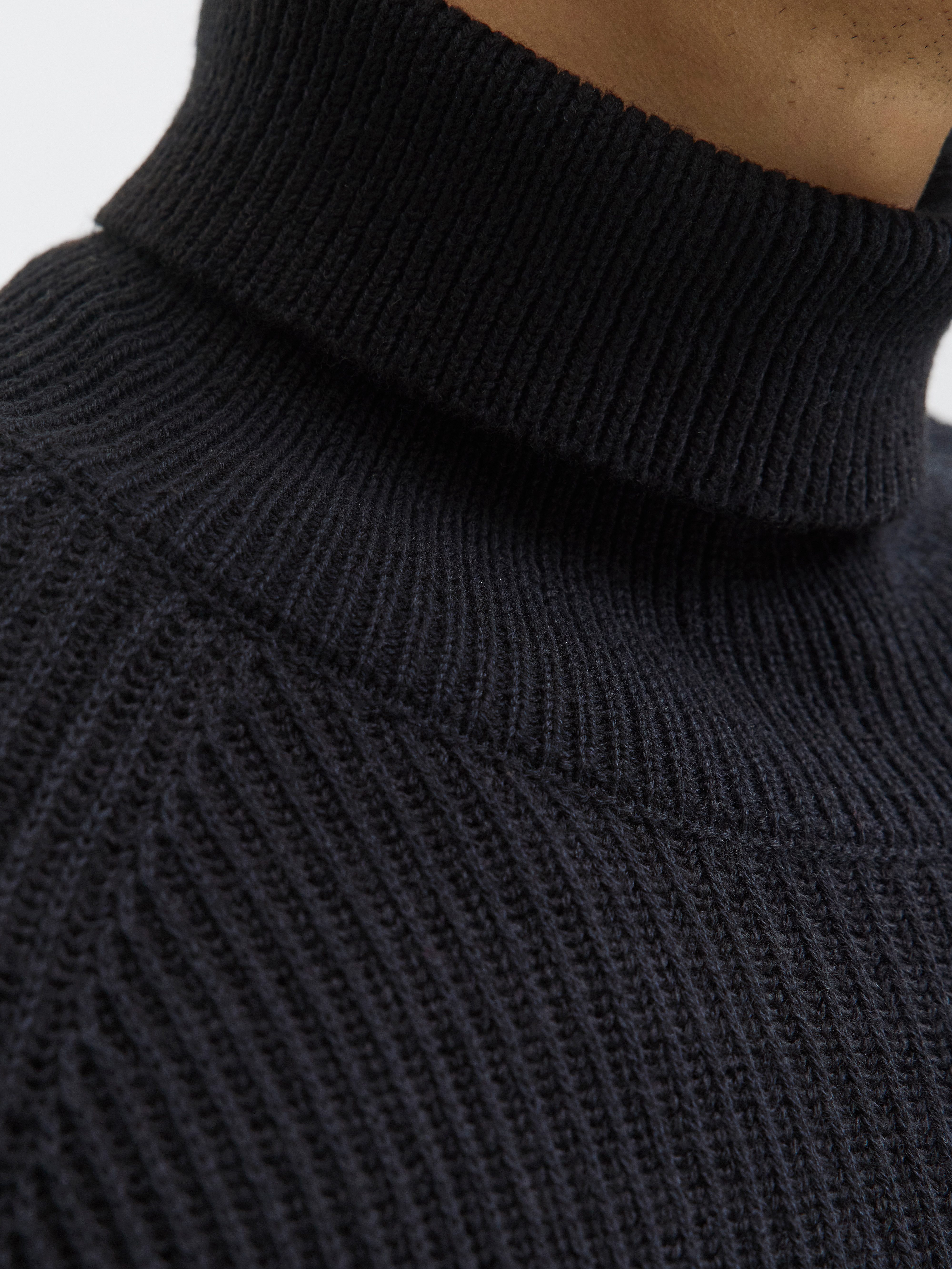Jack & Jones PlusSize Coltrui JJPANNEL KNIT ROLL NECK AW25 PLS
