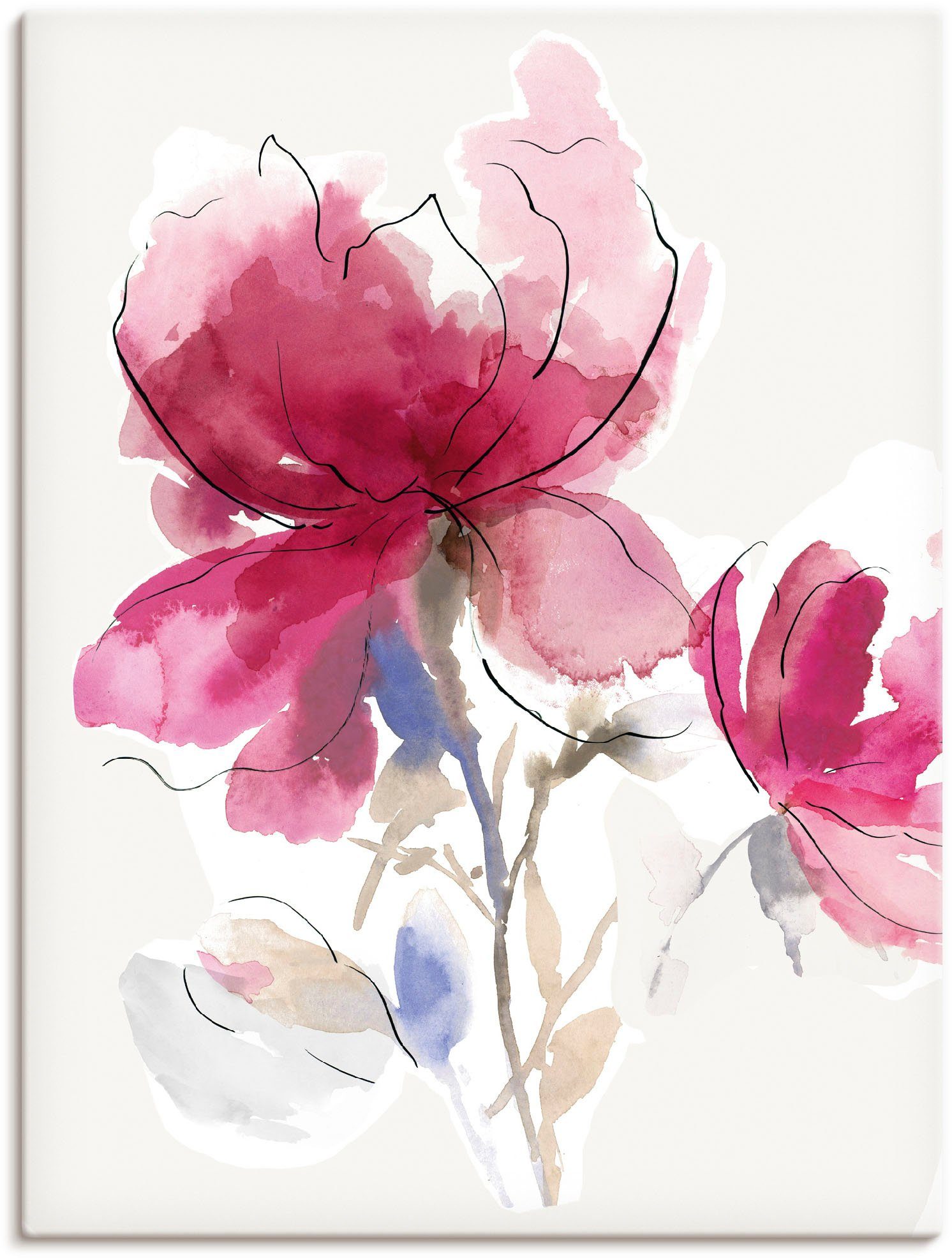 Artland Artprint Rosy Blossom I als artprint van aluminium, artprint op linnen, muursticker of poster in verschillende maten