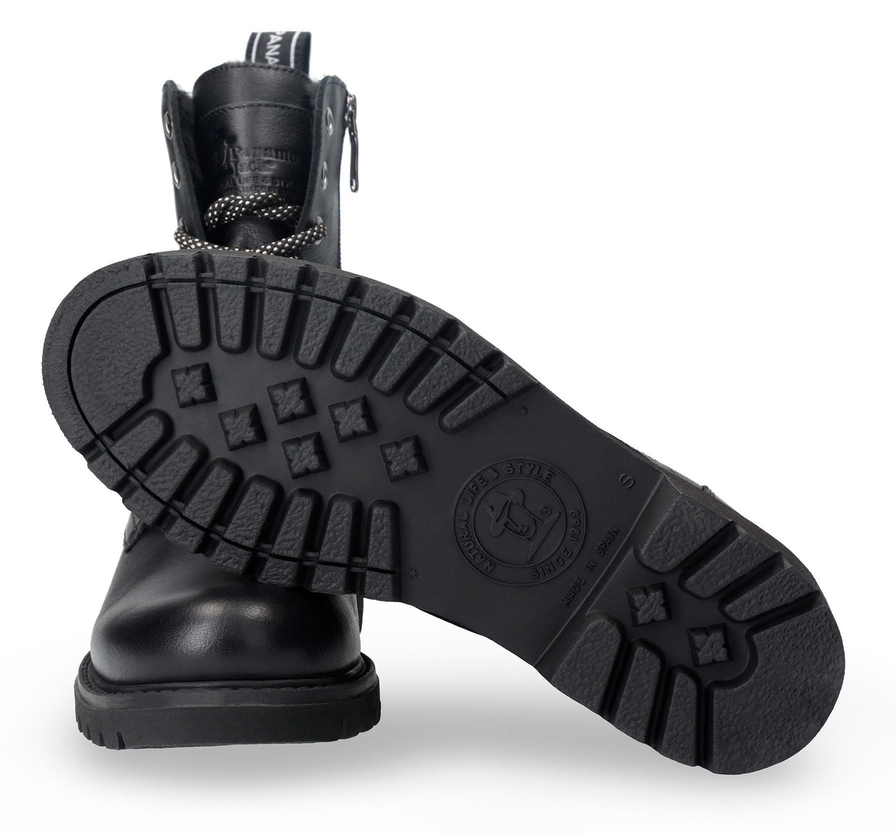 Panama Jack Veterschoenen Frisia , veterschoenen, enkellaars, blokhak, met warme voering