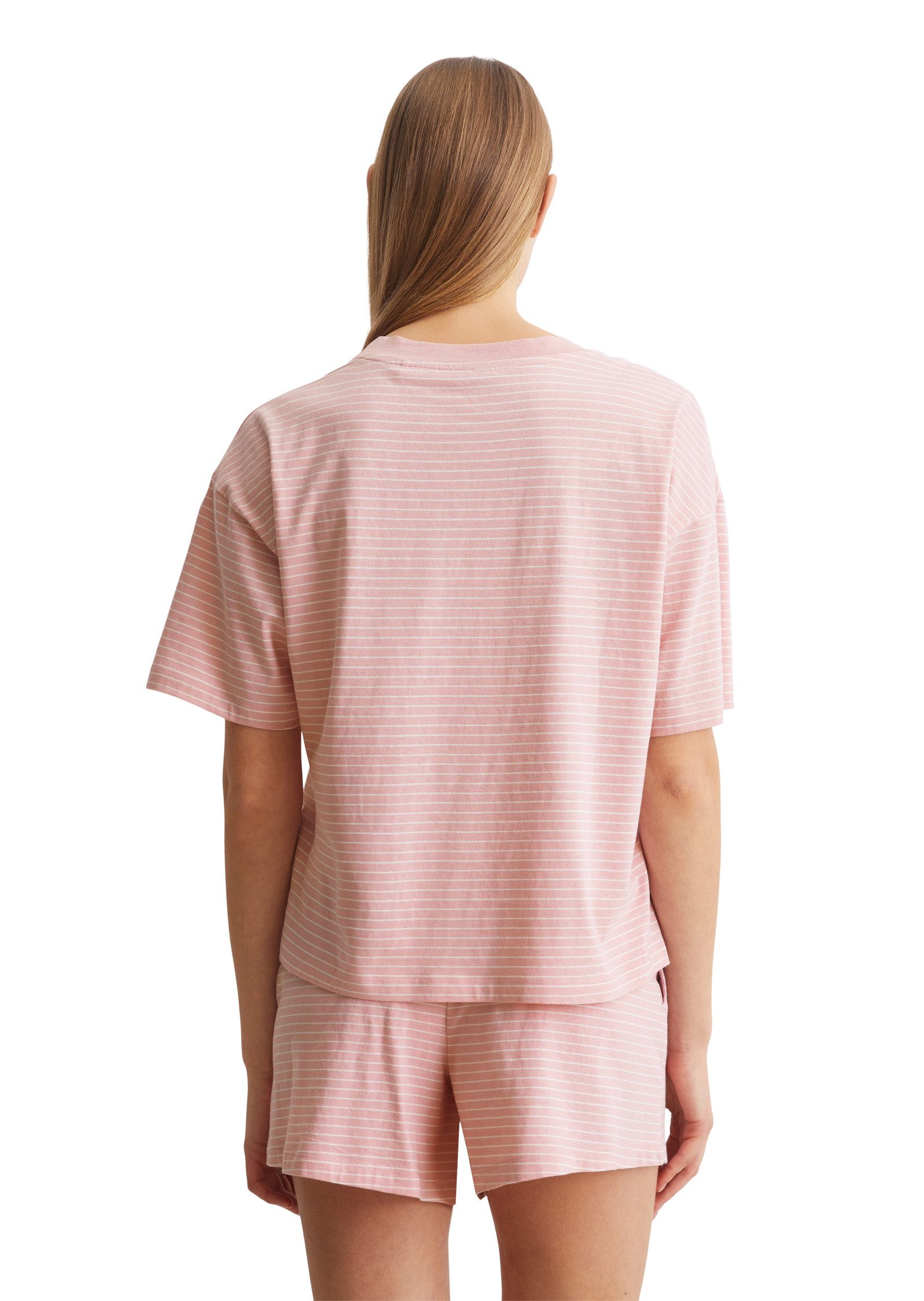 Marc O'Polo Shortama Mix & Match Cotton met fijn gestreept ontwerp (2-delig)