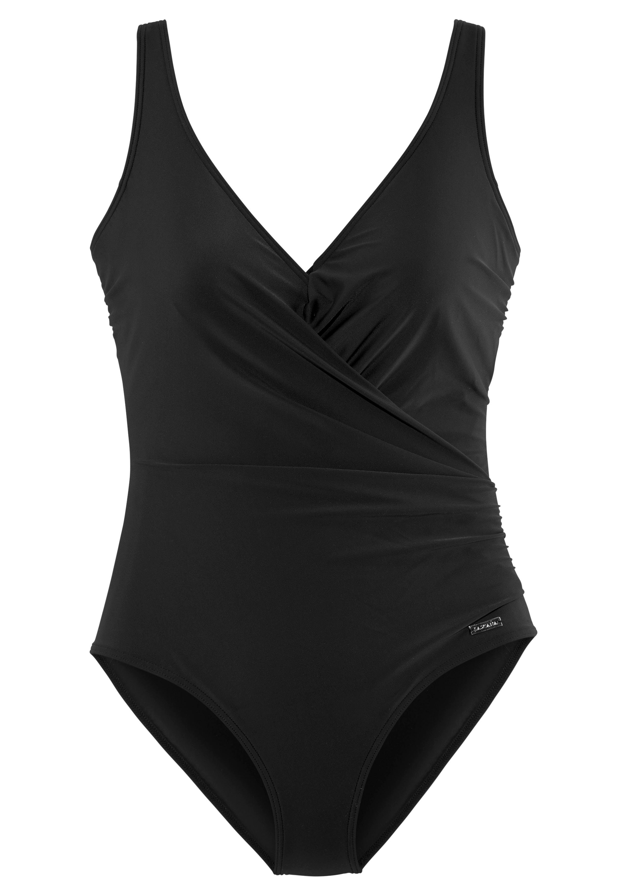 Lascana Badpak In wikkel-look met een modellerend effect