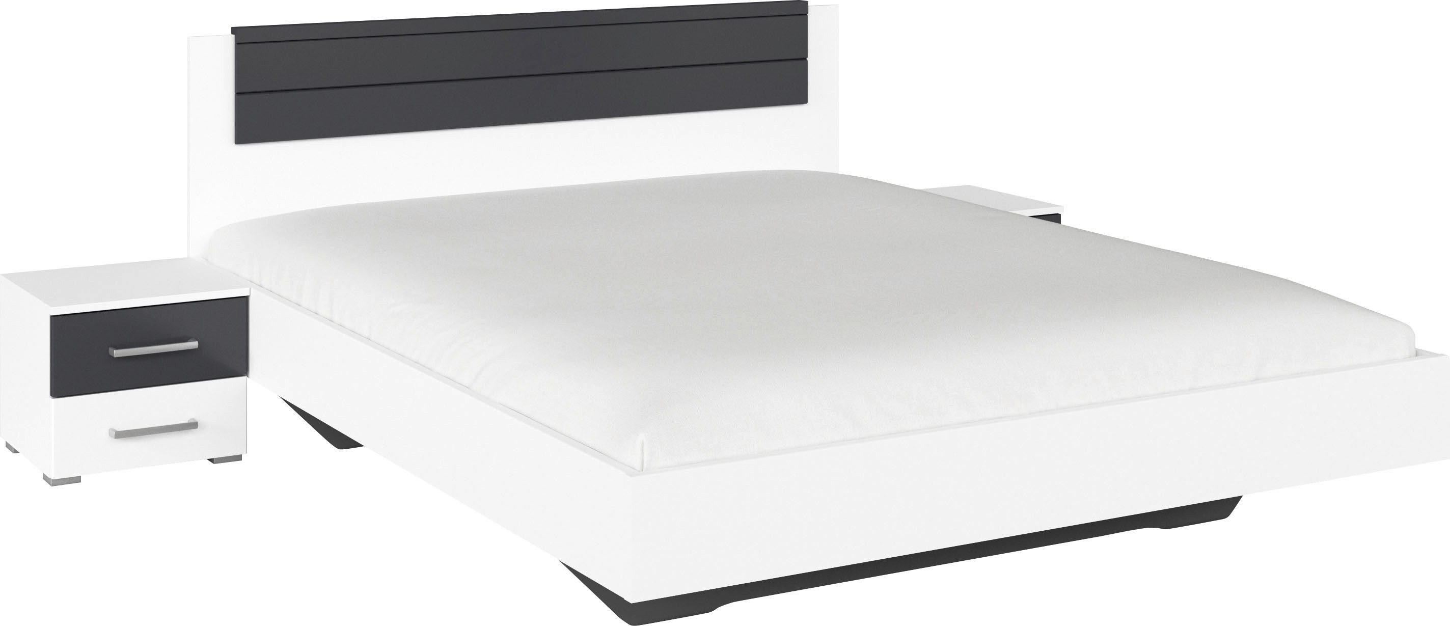 rauch Ledikant Tweepersoons futonbed BARCELONA in zwevende look (set, 3-delig)