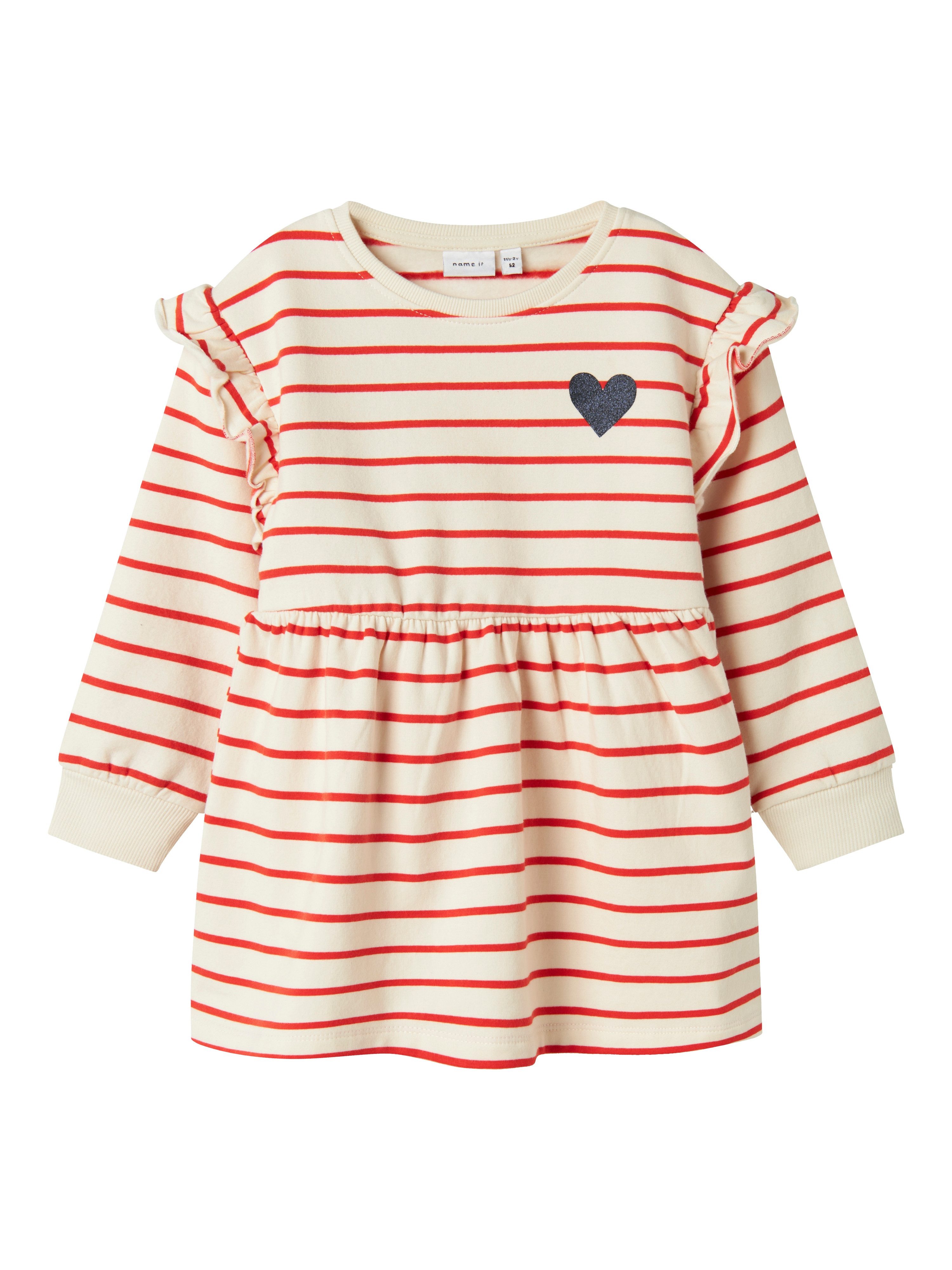 Name It Mini-jurk NMFTORINA NREG SWE DRESS BRU PB