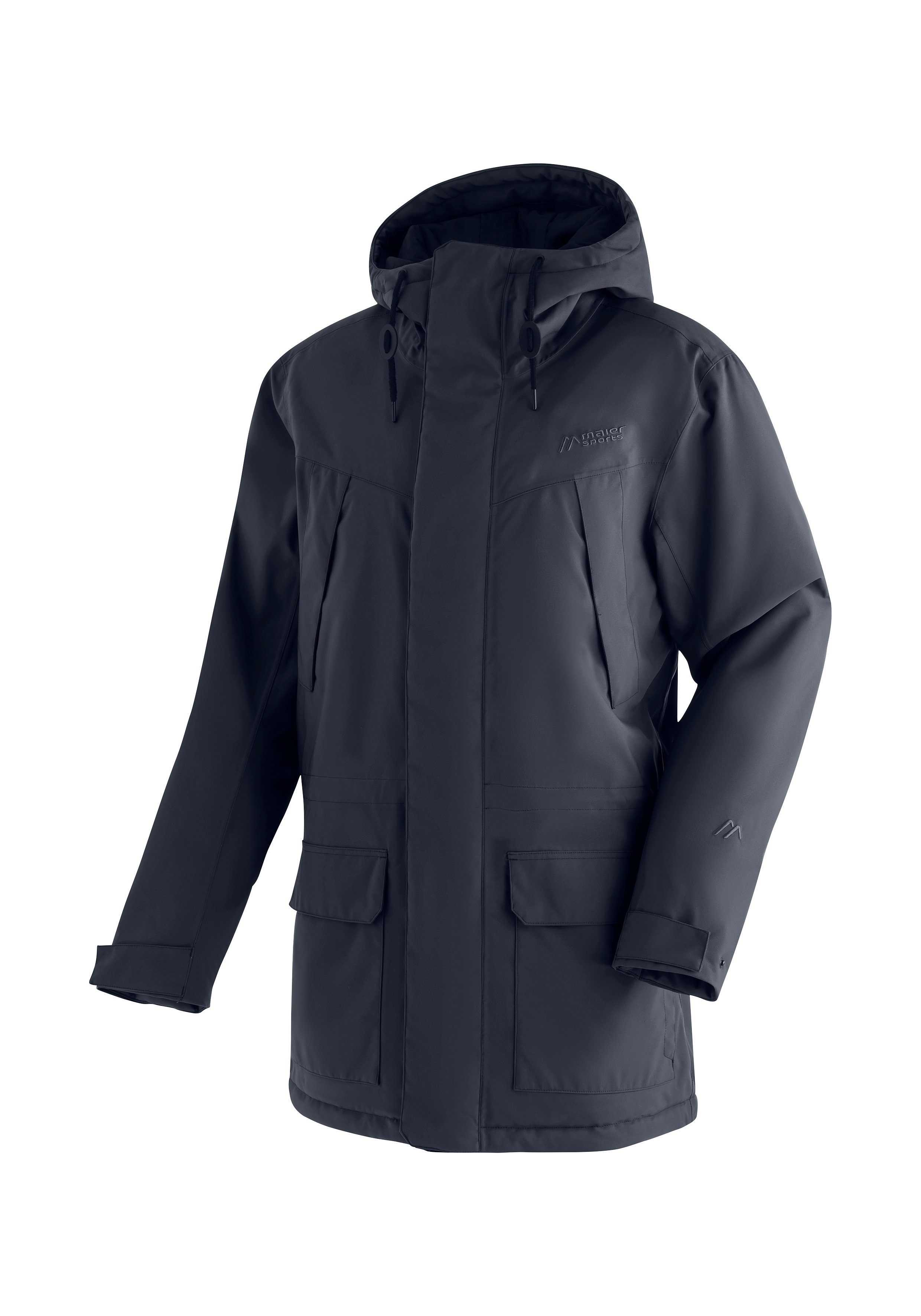 Maier Sports Outdoorjack OLLE warme heren-jack voor wandeltochten en vrijetijd heren outdoorjassen maat 56 blauw