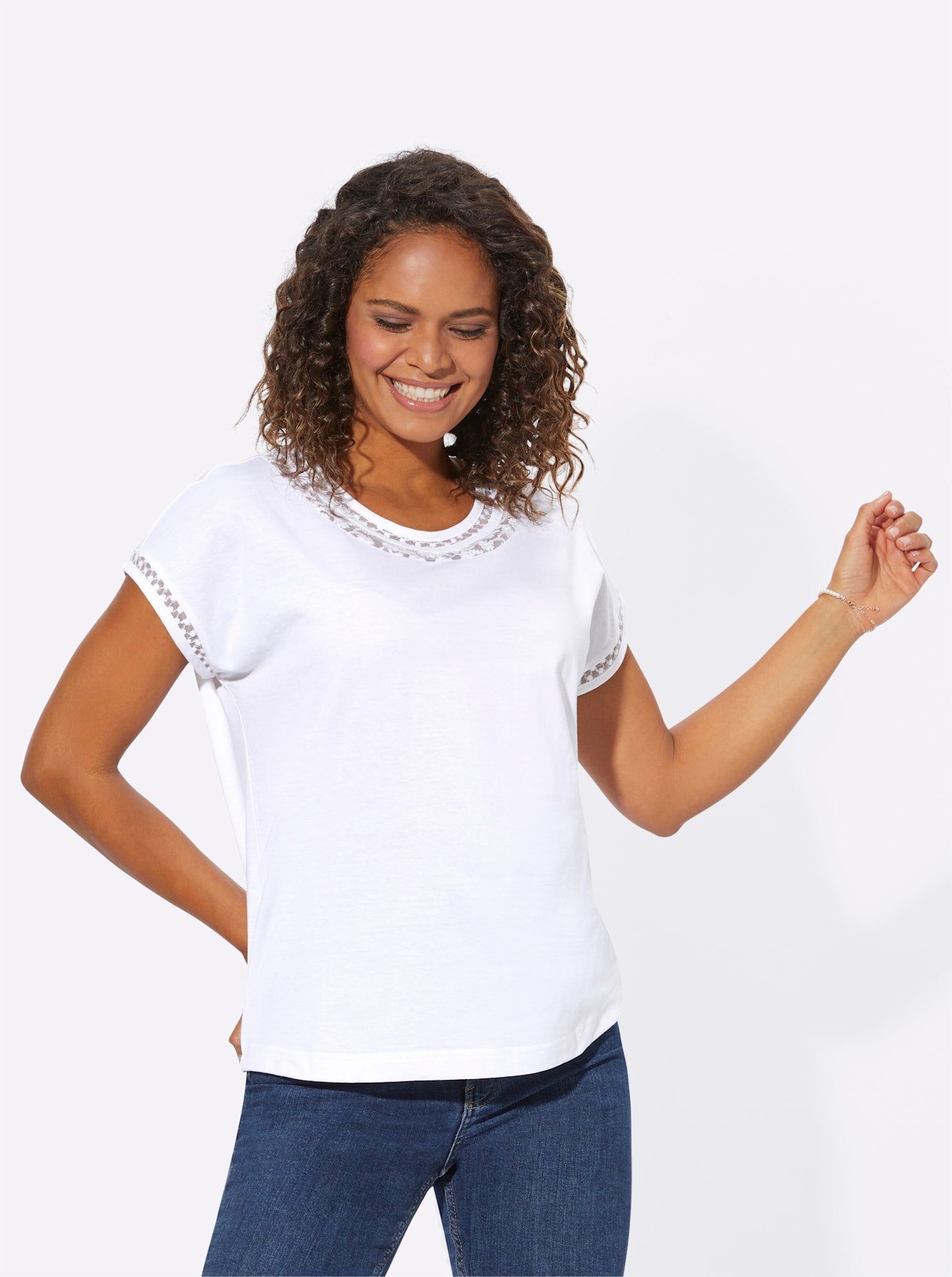 Classic Basics Shirt met ronde hals Shirt (1-delig)