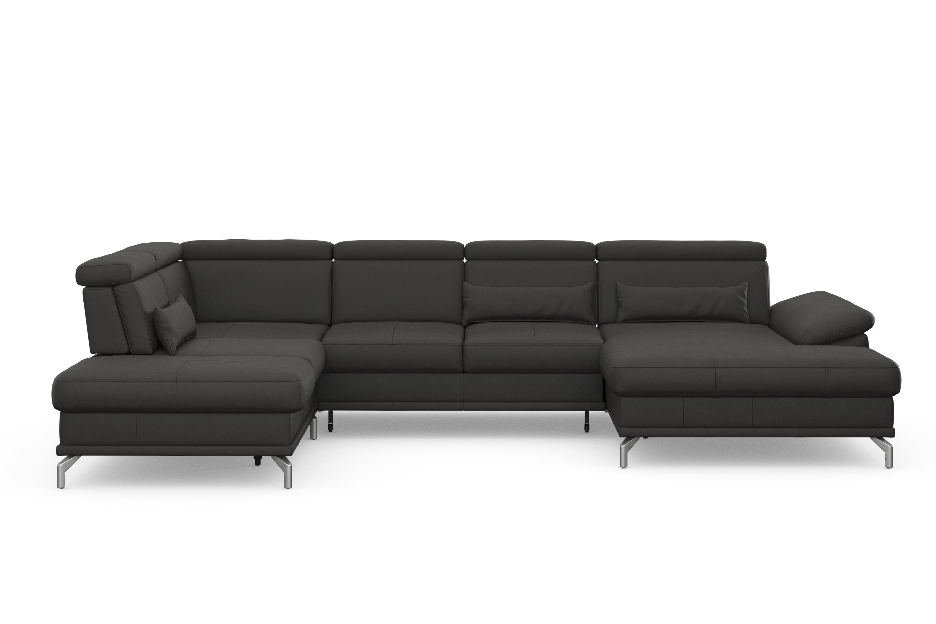 sit&more Zithoek Cabrio U-vorm, met zitdiepteverstelling, arm- en hoofdsteunverstelling