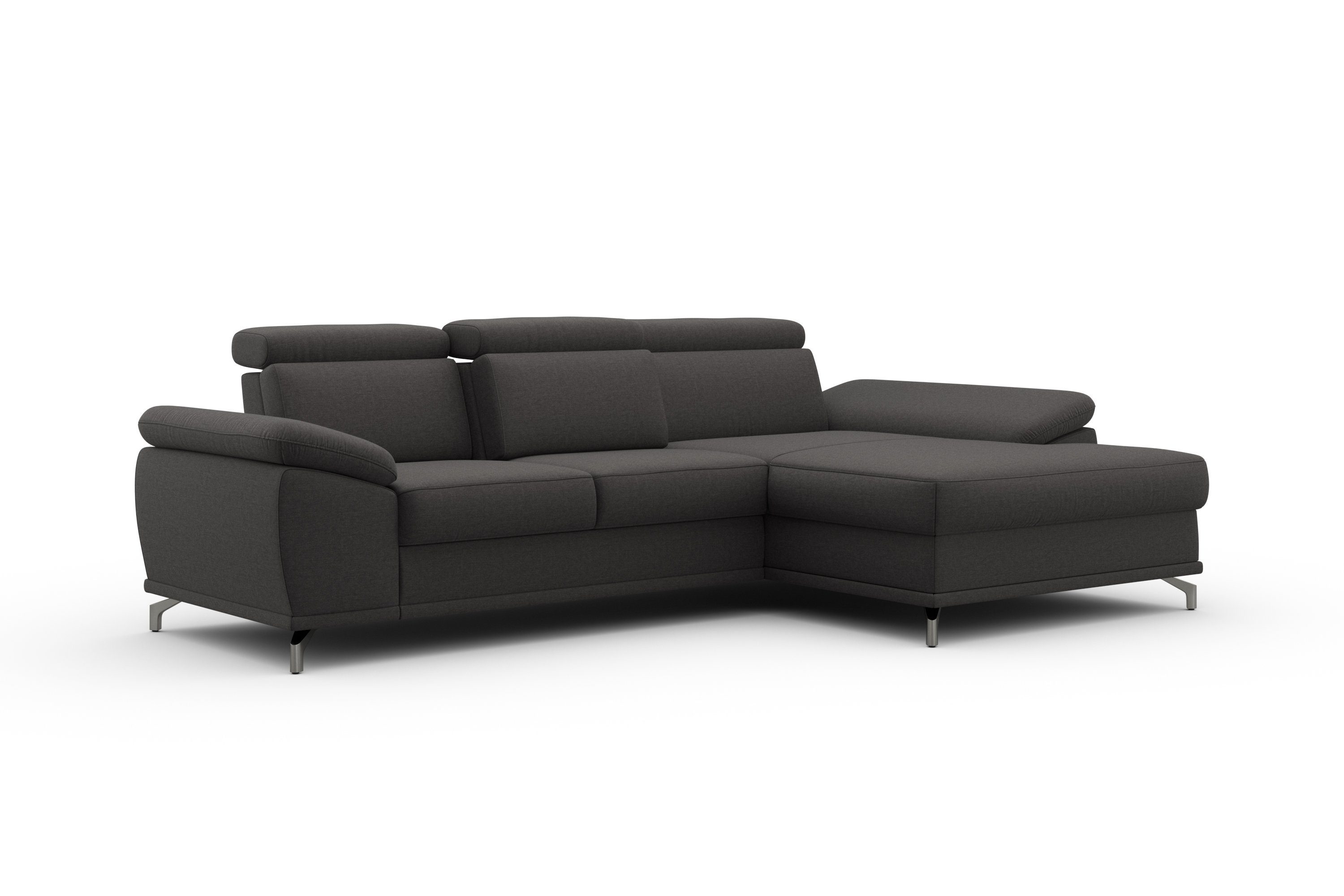sit&more Hoekbank Cabrio L-vorm, met zitdiepteverstelling, arm- en hoofdsteunverstelling